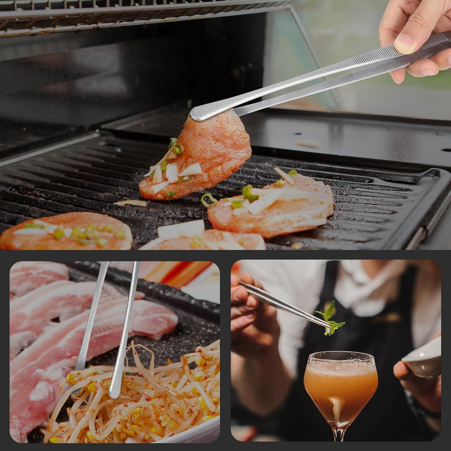 Pinzas de Cocina Hotec Acero Inoxidable 10 y 12 Pulgadas