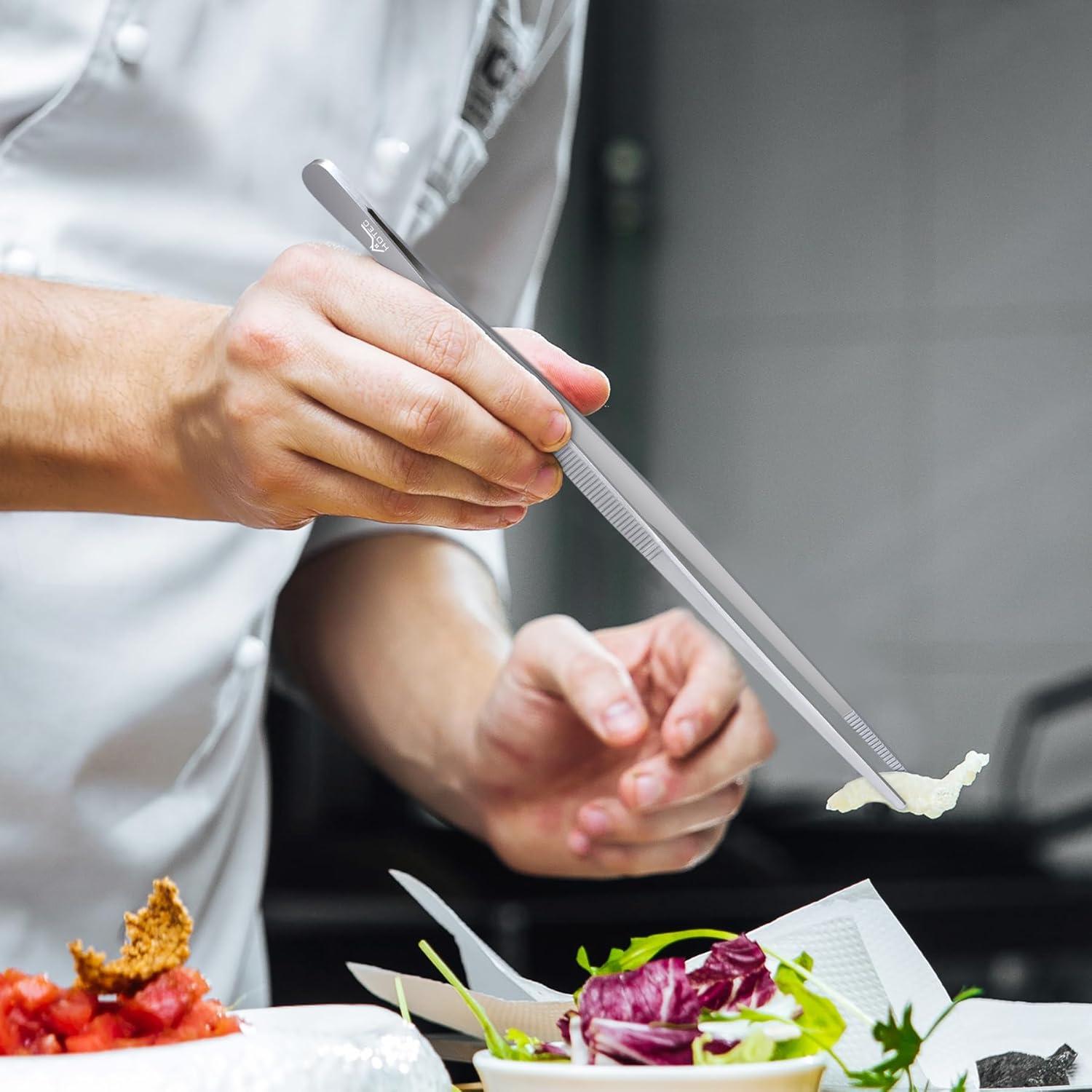 Pinzas de Cocina Hotec Acero Inoxidable 10 y 12 Pulgadas