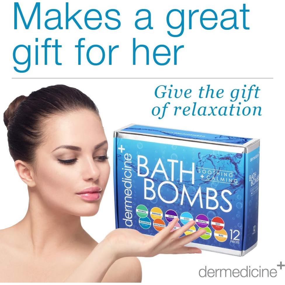 Set de 6 Bombas de Baño Naturales DerMedicine - Aromas Relajantes