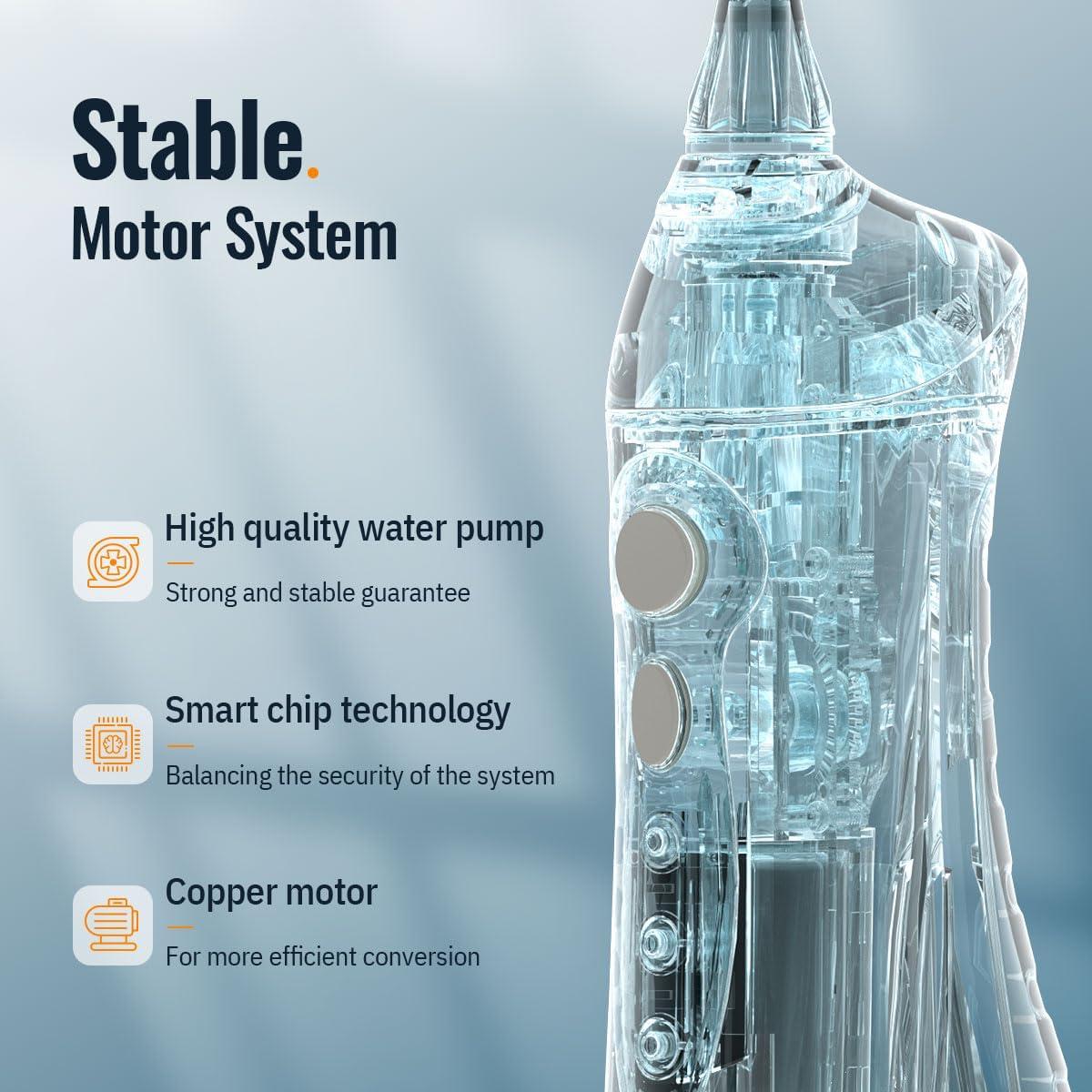 Irrigador Oral Inalámbrico Mornwell RST5012-BK 330ml USB IPX7
