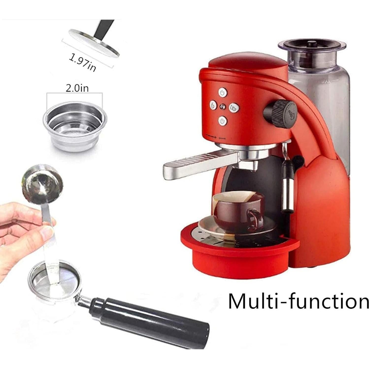 Cucharada Medidora de Café Espresso LOVPLAY 2-en-1 Acero Inoxidable