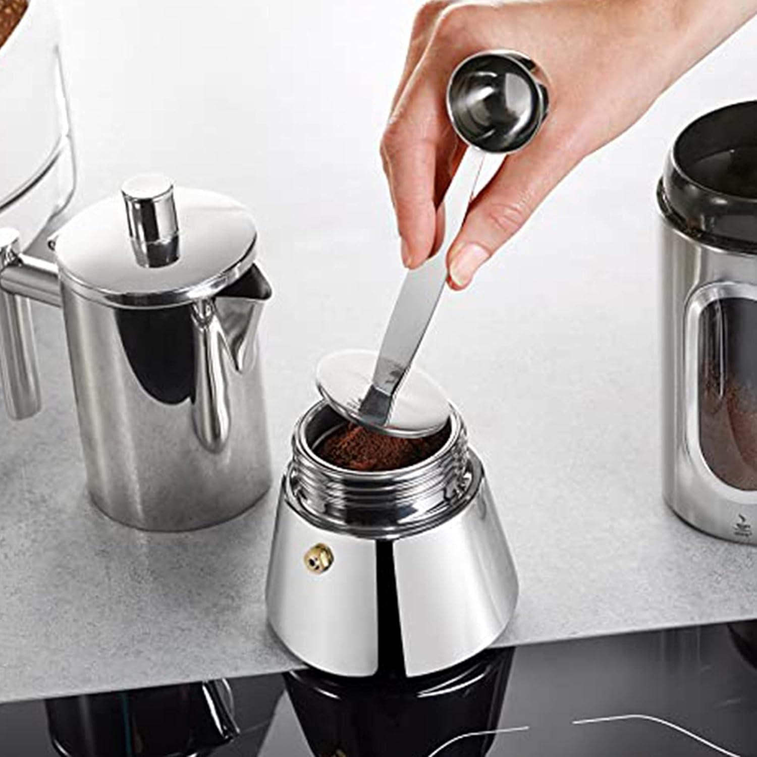 Cucharada Medidora de Café Espresso LOVPLAY 2-en-1 Acero Inoxidable