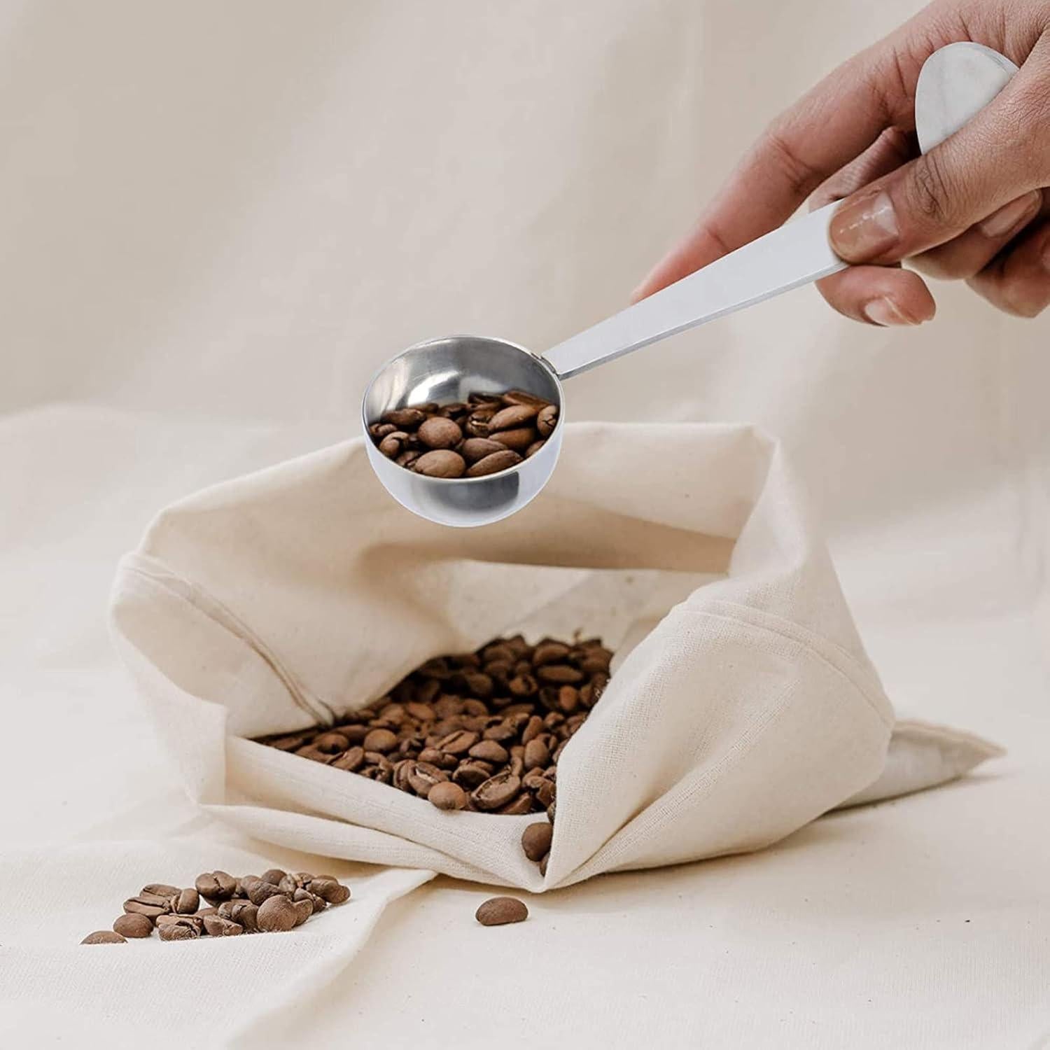 Cucharada Medidora de Café Espresso LOVPLAY 2-en-1 Acero Inoxidable