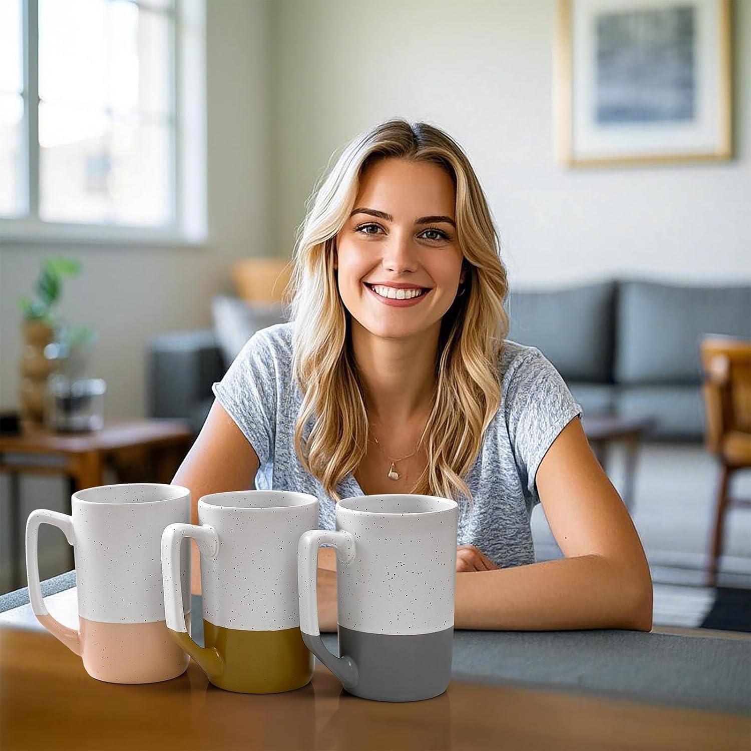 Taza de Té Grande Gencywe 473 ml con Infusor y Tapa Ámbar