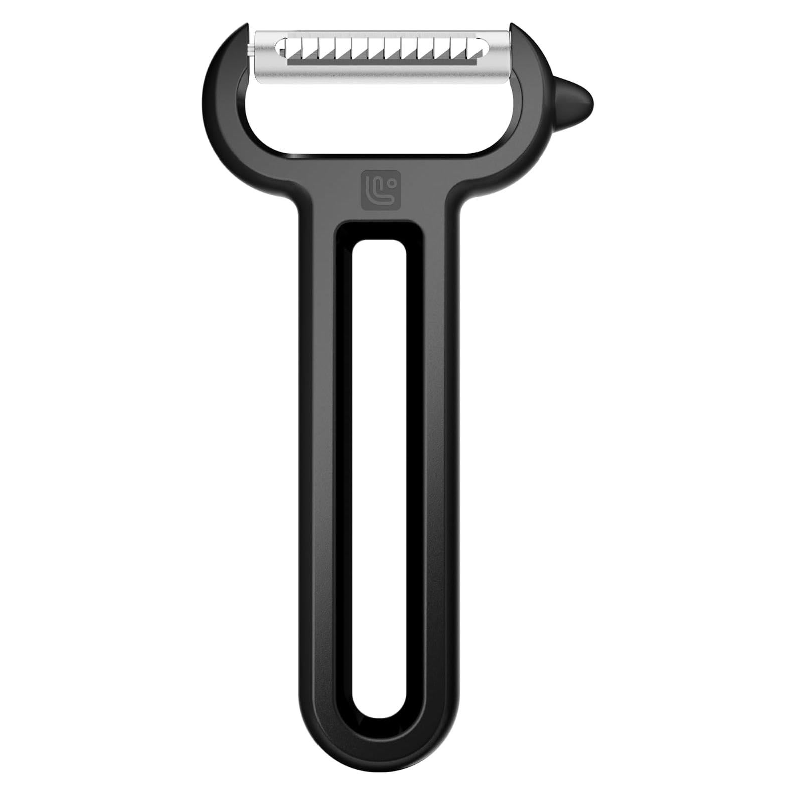 Pelador Julienne Linoroso de Acero Inoxidable Negro