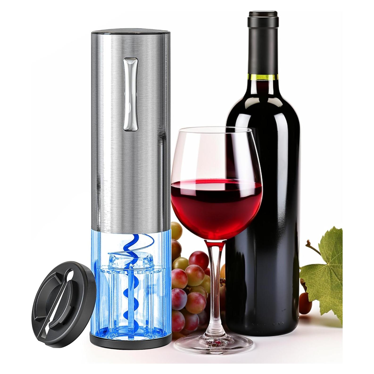 Abridor de Vino Eléctrico BGFOX Recargable Acero Inoxidable