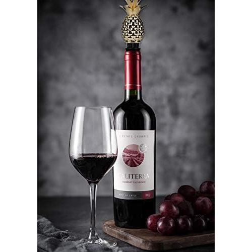 Tapón para Vino OBALY Piña Dorada de Zinc Reutilizable