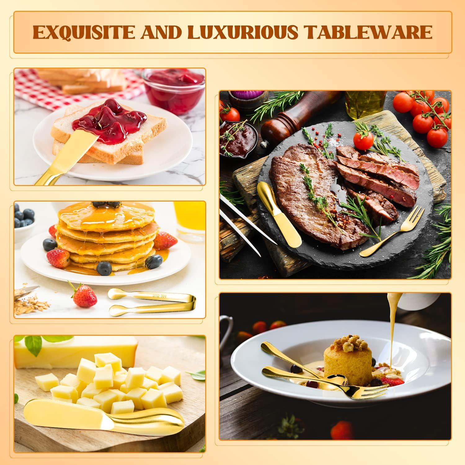 Juego de Cuchillos para Untar Mantequilla y Queso Mlurcu 16 Piezas