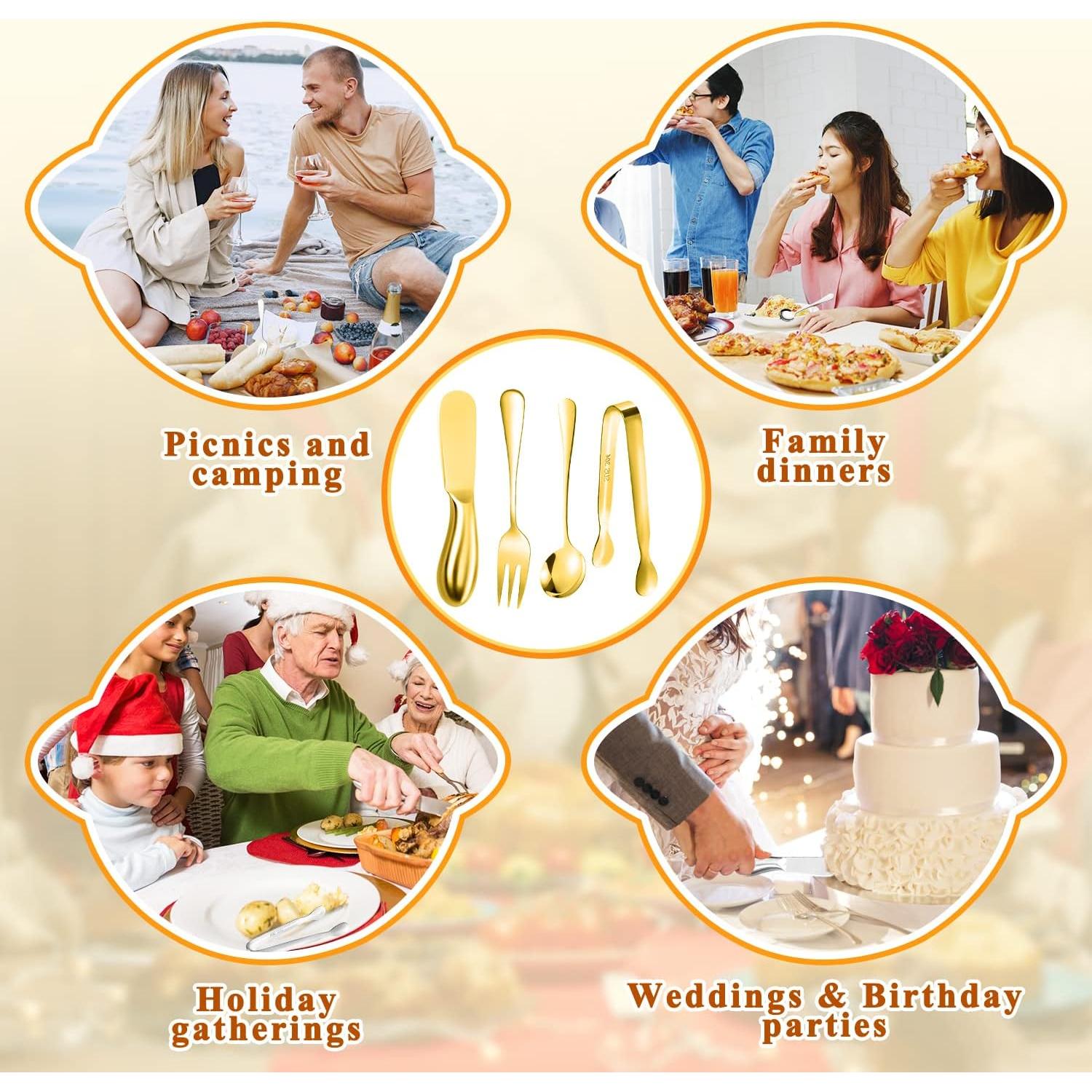 Juego de Cuchillos para Untar Mantequilla y Queso Mlurcu 16 Piezas