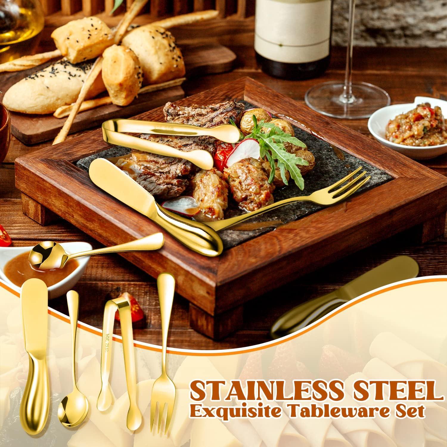 Juego de Cuchillos para Untar Mantequilla y Queso Mlurcu 16 Piezas