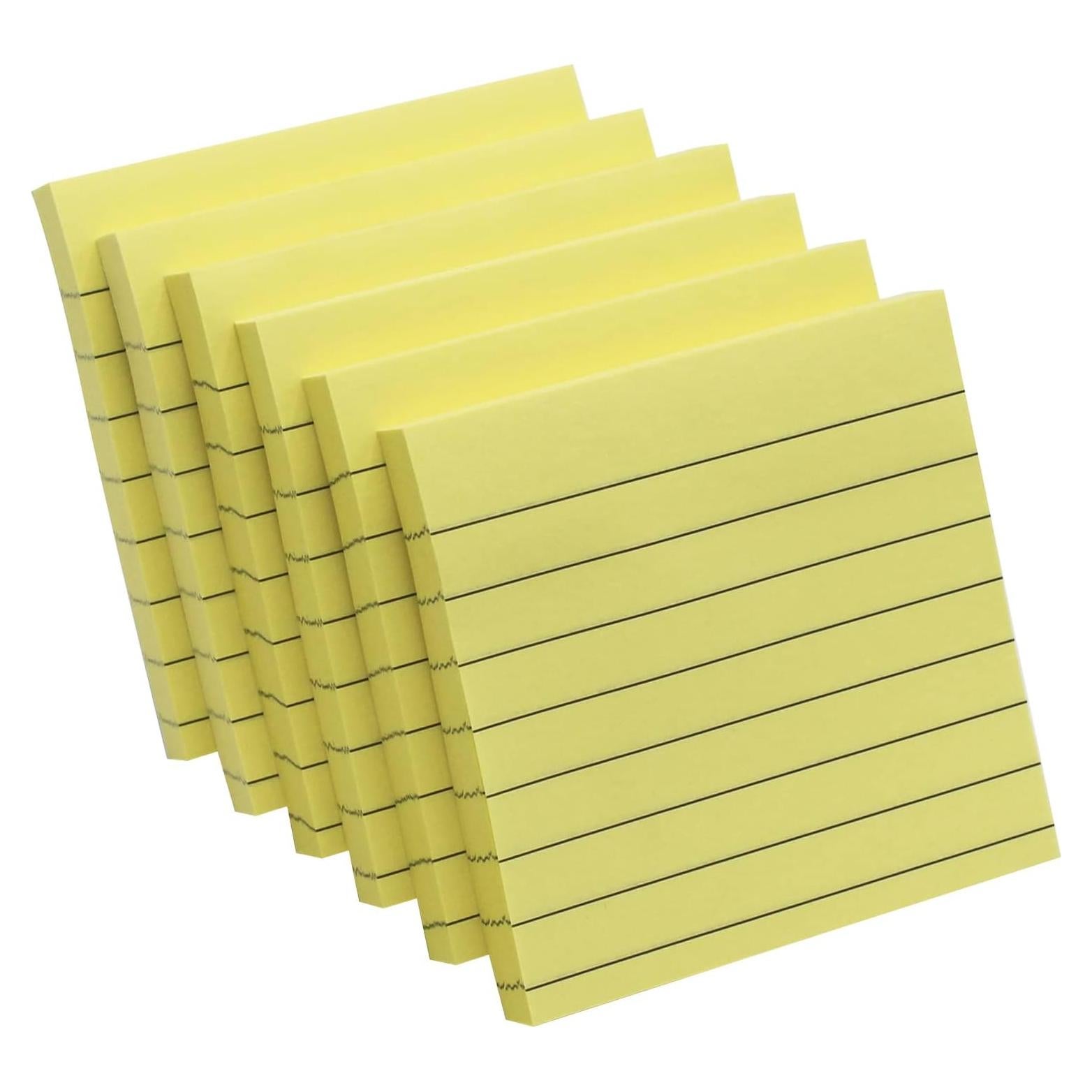 Notas Adhesivas Autoadhesivas Andoca 7.62x7.62 cm Amarillo Pastel 600 Hojas