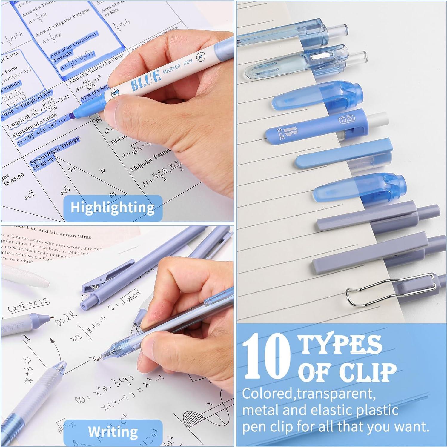 Set de 10 Bolígrafos Gel Pastel Leery 0.5mm y 3 Marcadores