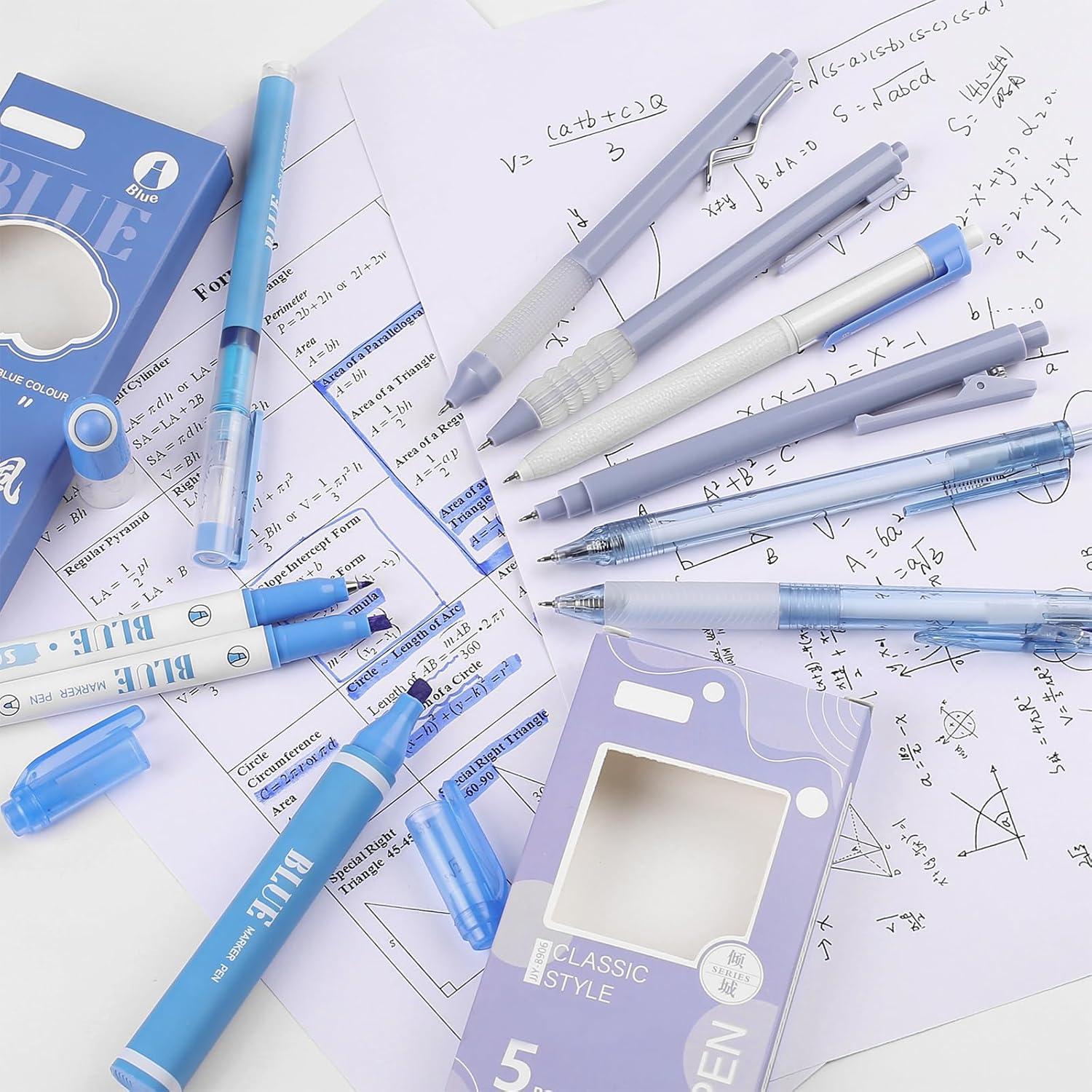 Set de 10 Bolígrafos Gel Pastel Leery 0.5mm y 3 Marcadores