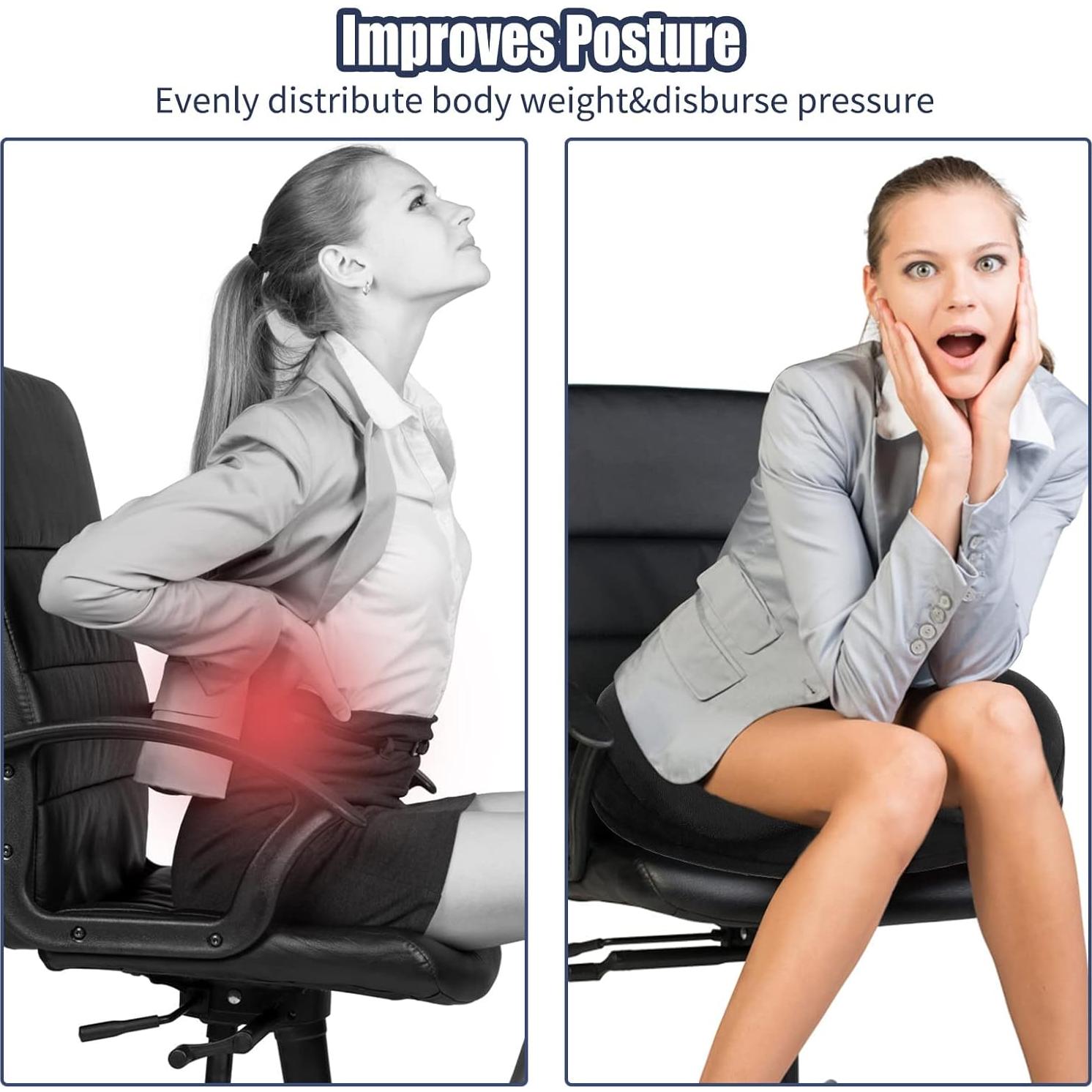 Almohada Donut SAHEYER Espuma Viscoelástica Alivio Coxis 45.7x37.8cm