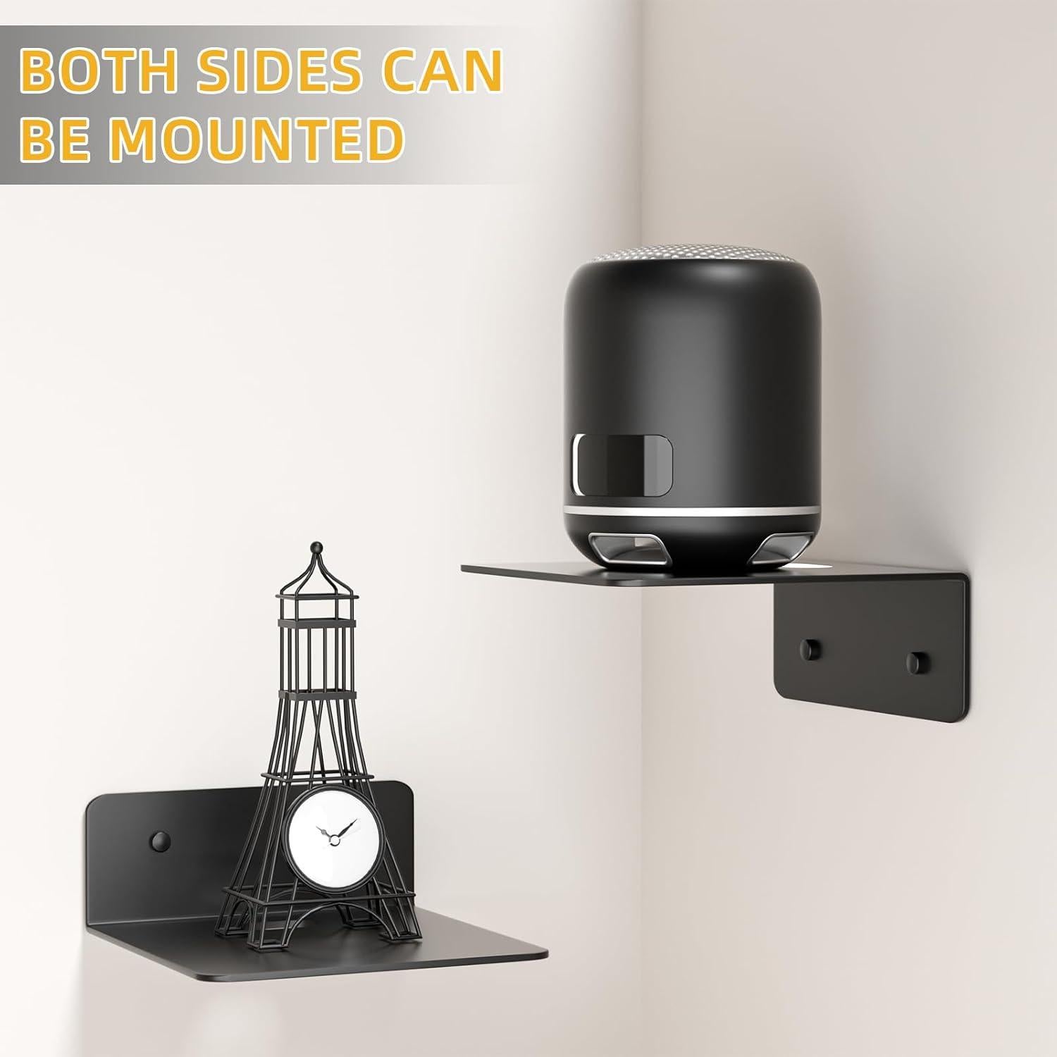 Estantes Flotantes Mini Wisfame 12.7 cm - Juego de 2, Negro