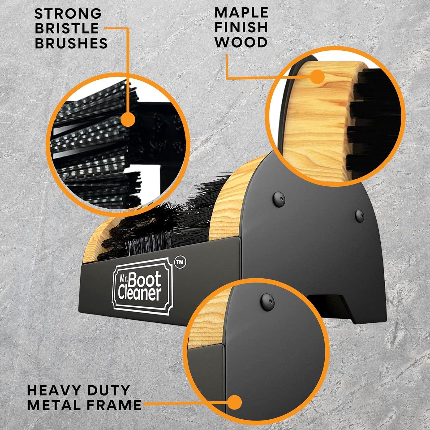 Cepillo Limpiador de Botas Mr. Boot Cleaner de Madera 22.86cm