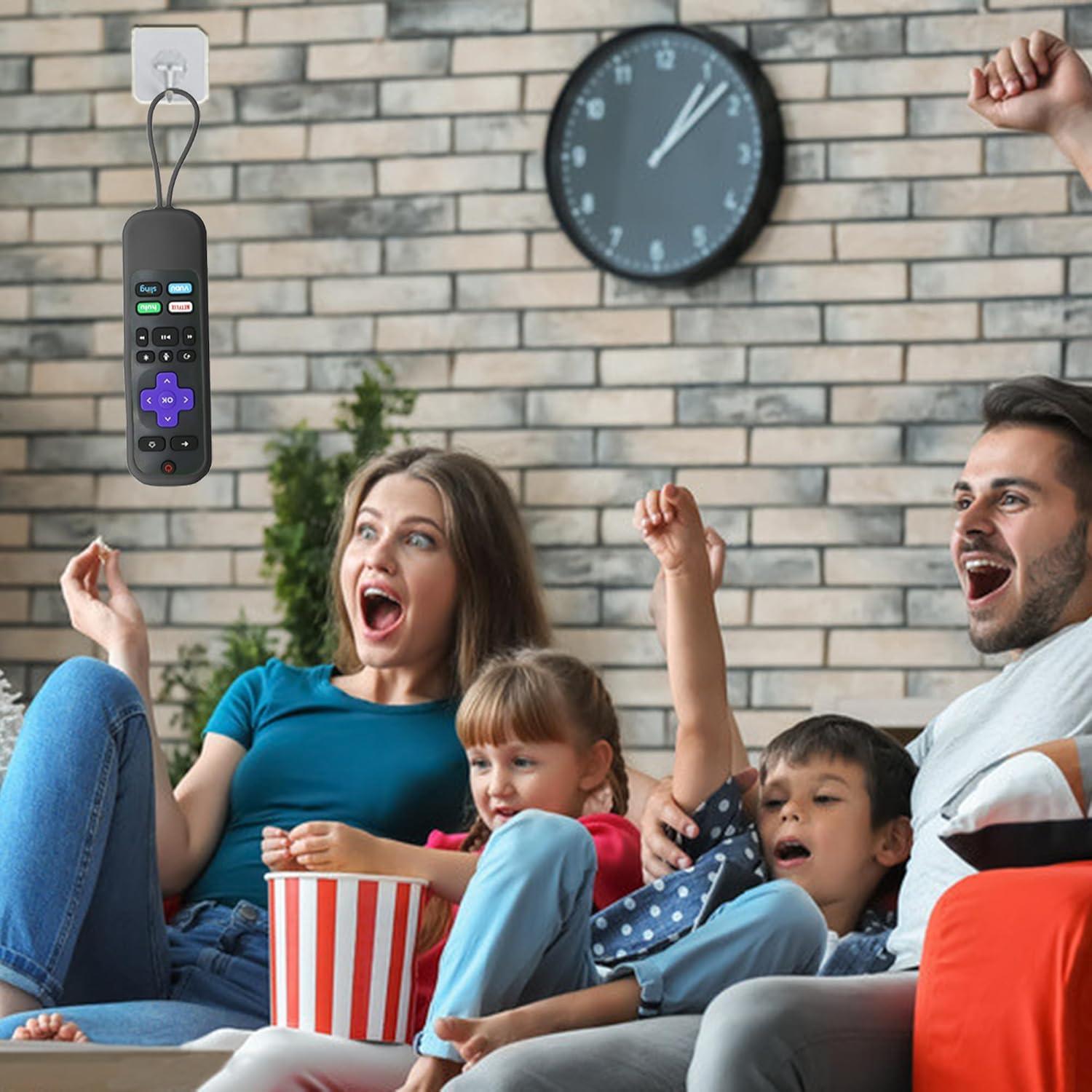 Funda de Silicona TOKERSE para Control Remoto TCL Roku - Negro