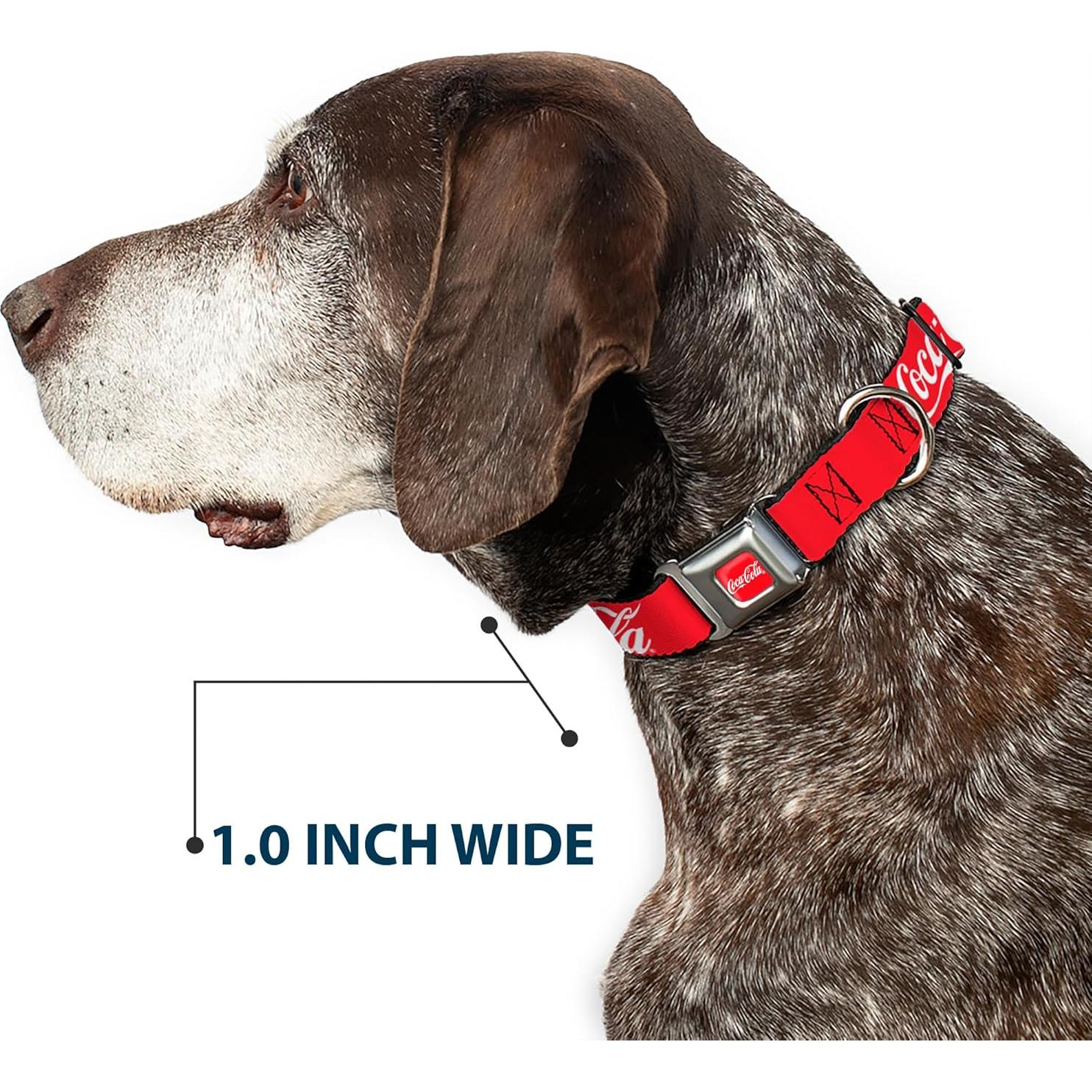 Collar para Perros Coca-Cola con Hebilla de Seguridad 24.1-33 cm