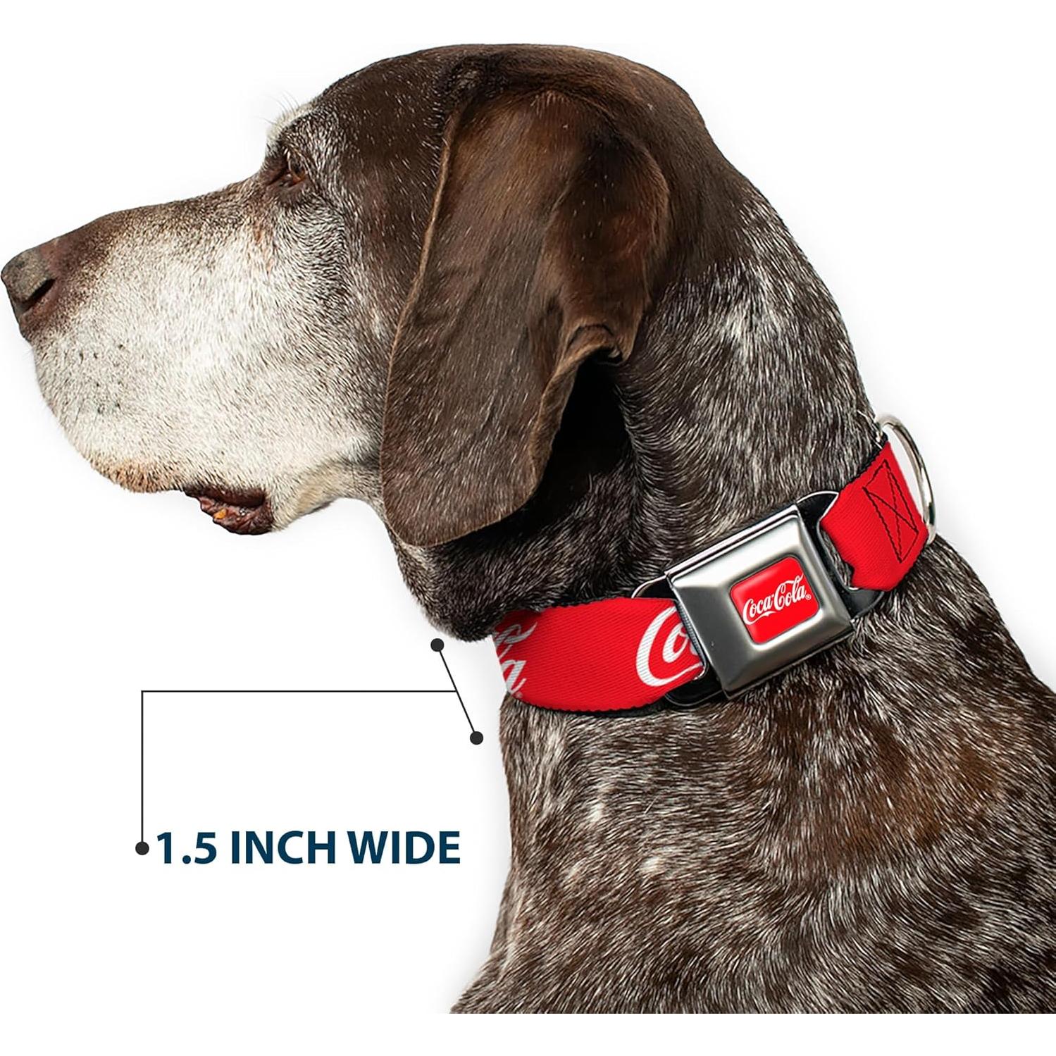 Collar para Perros Coca-Cola con Hebilla de Seguridad 24.1-33 cm