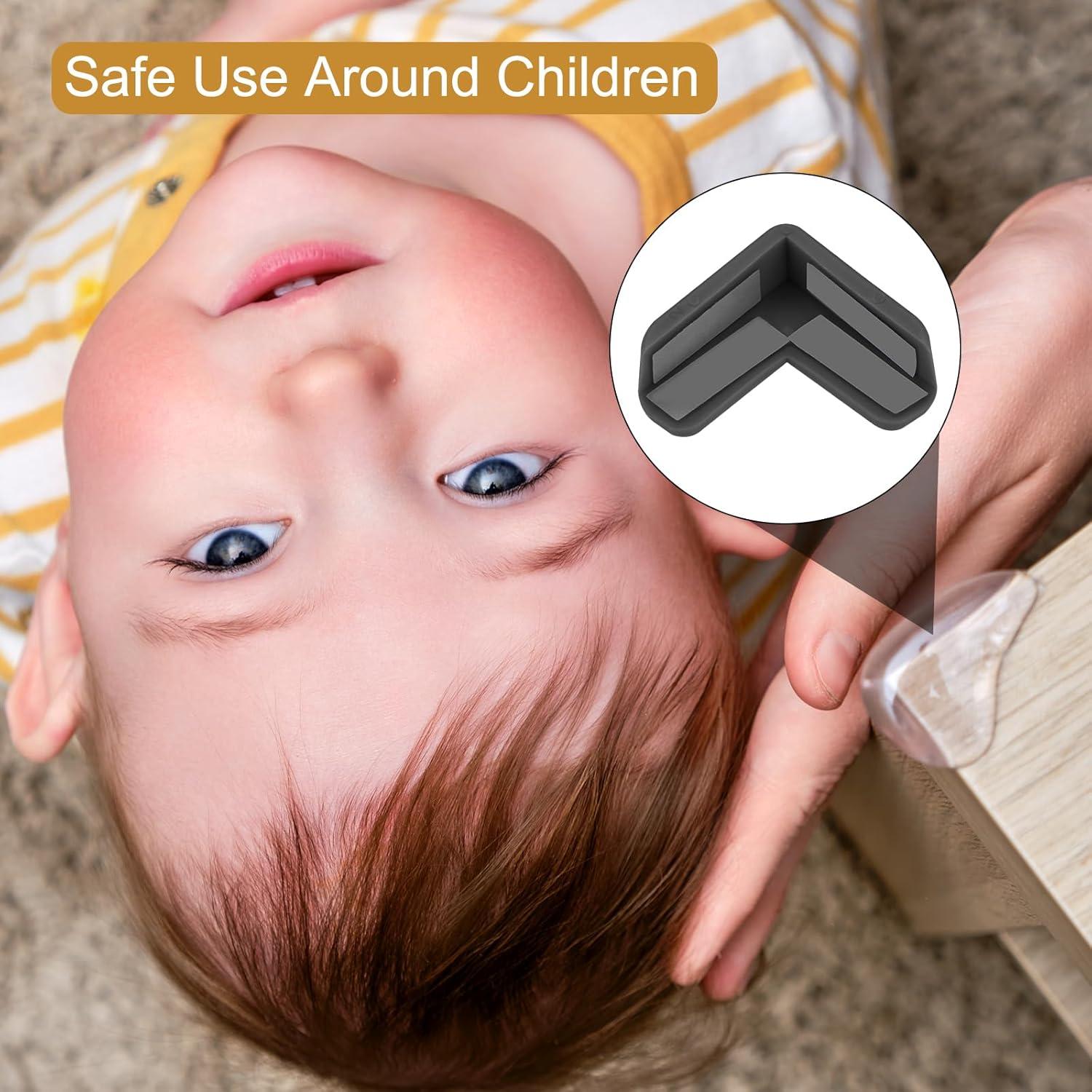 Protectores de Esquinas uxcell 16 Piezas PVC Negro L