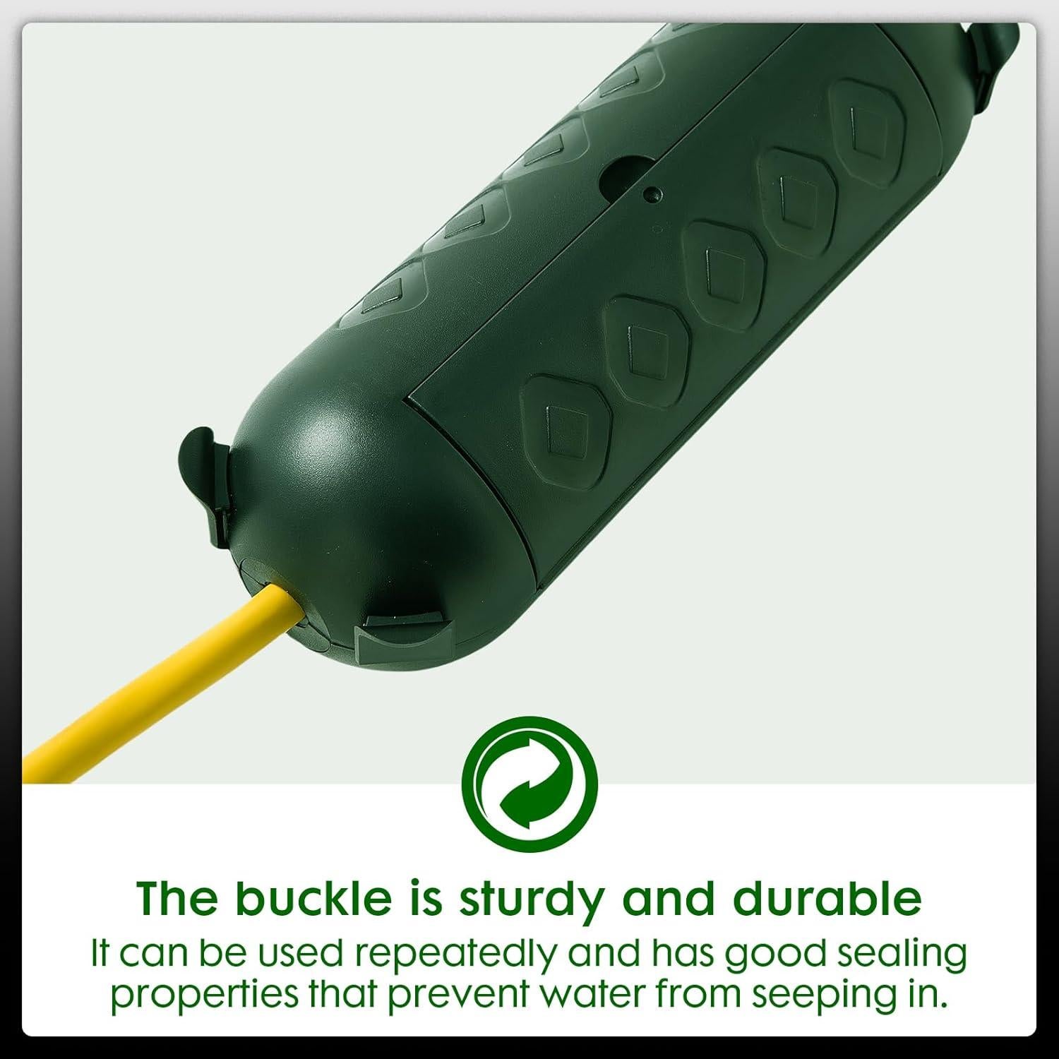 Cubierta de Cable de Extensión Impermeable YOJOE 22cm Verde