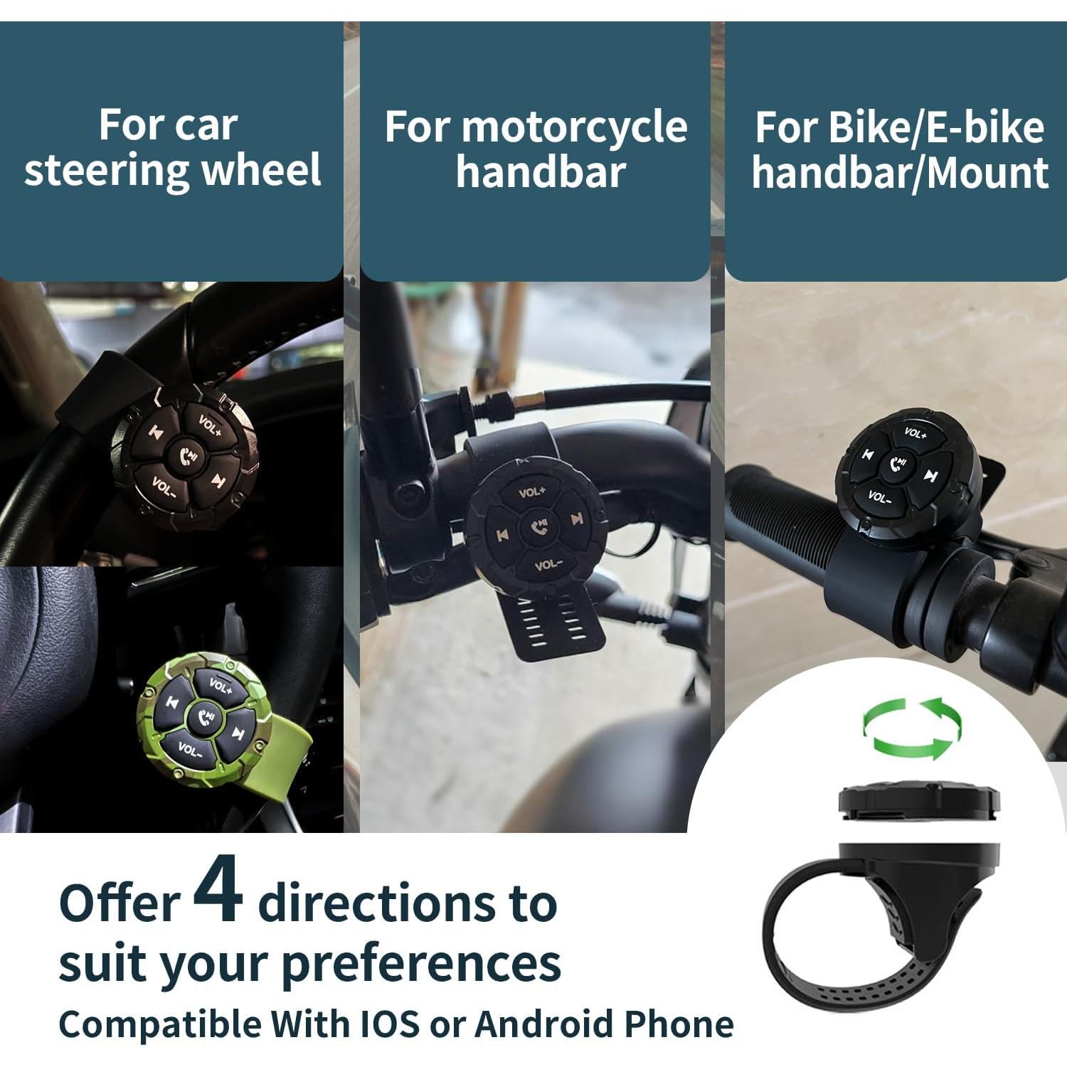 Control Remoto Bluetooth Jaesien DQX-Q7 Impermeable Negro