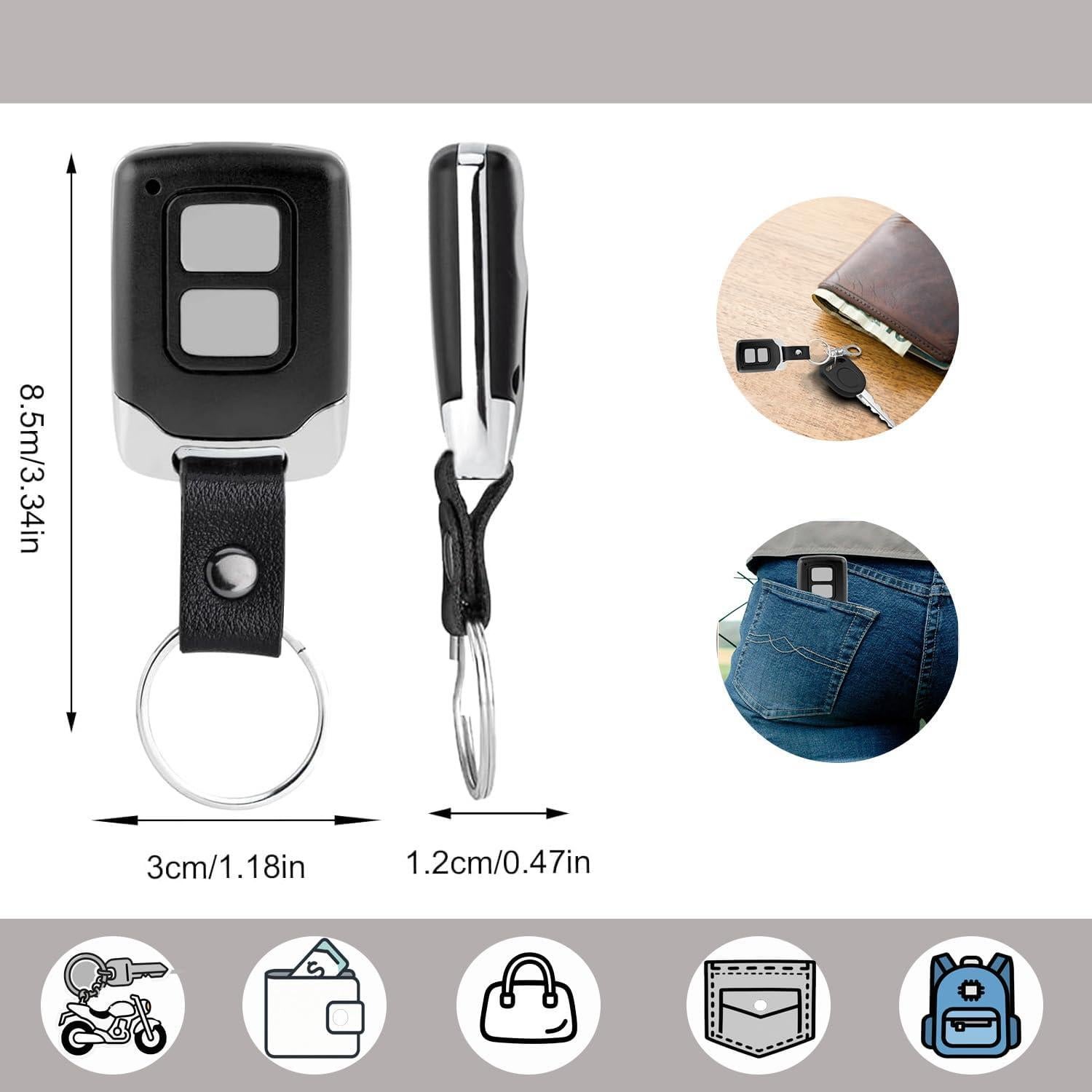 Control Remoto Universal Ezyopenteck para Garaje 2 Botones