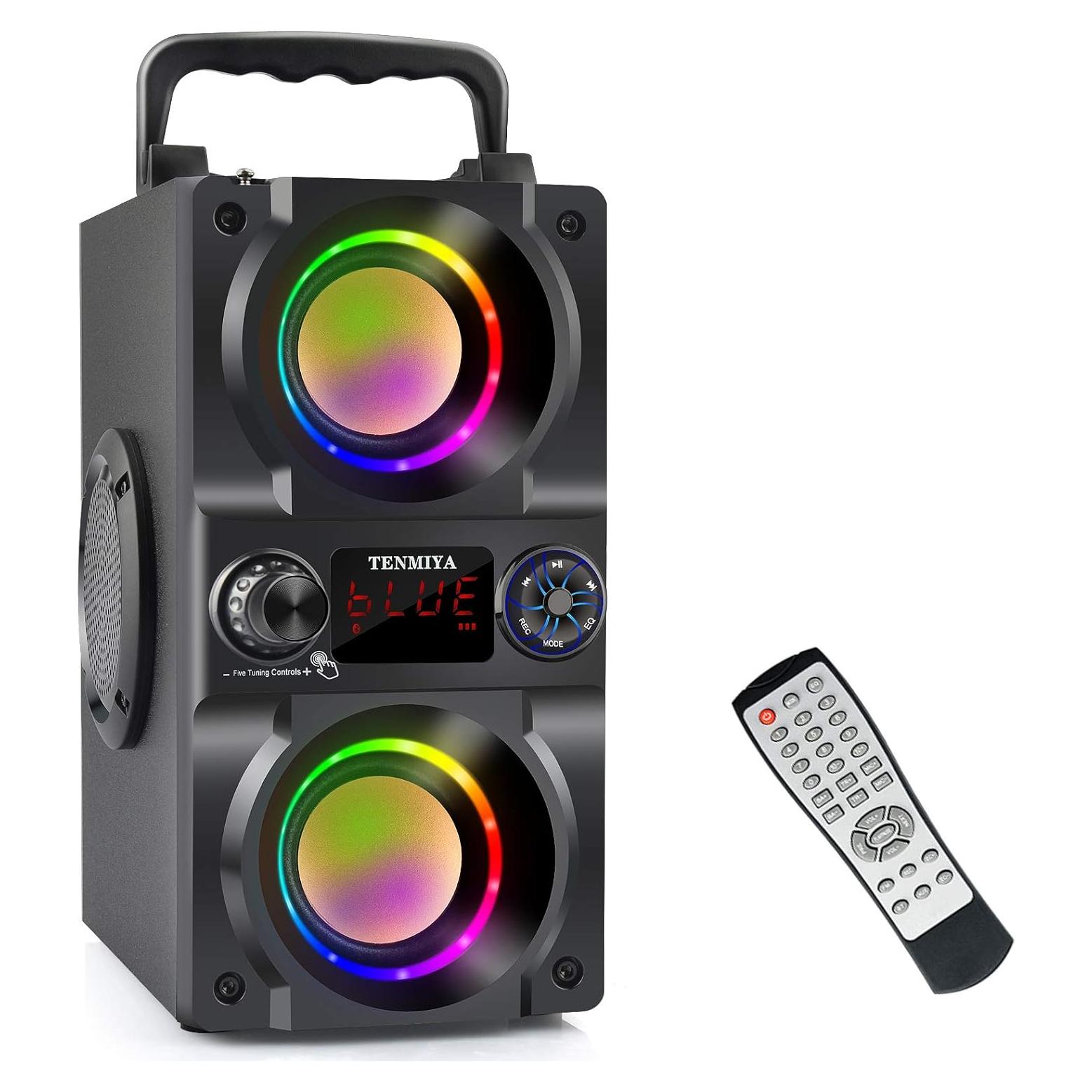 Altavoz Bluetooth A30 40W Portátil con Luces LED y Radio FM