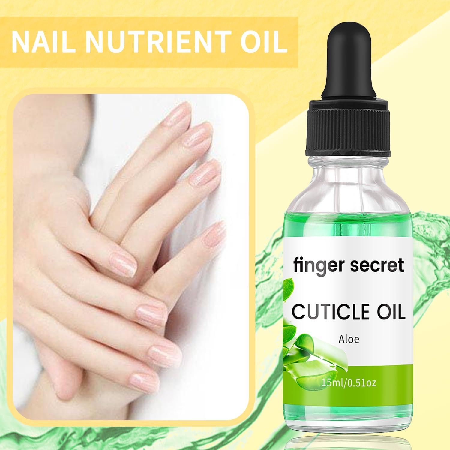 Aceite de Cutícula Finger Secret 15ml con Vitamina E y Aloe