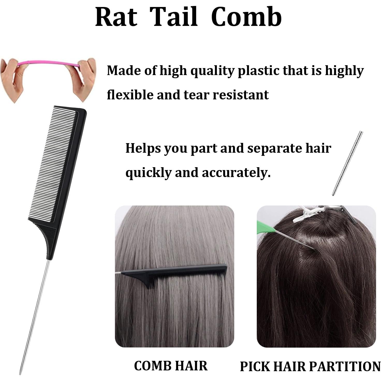 Juego de Peines y Cepillos XunL para Peinar Cabello Negro