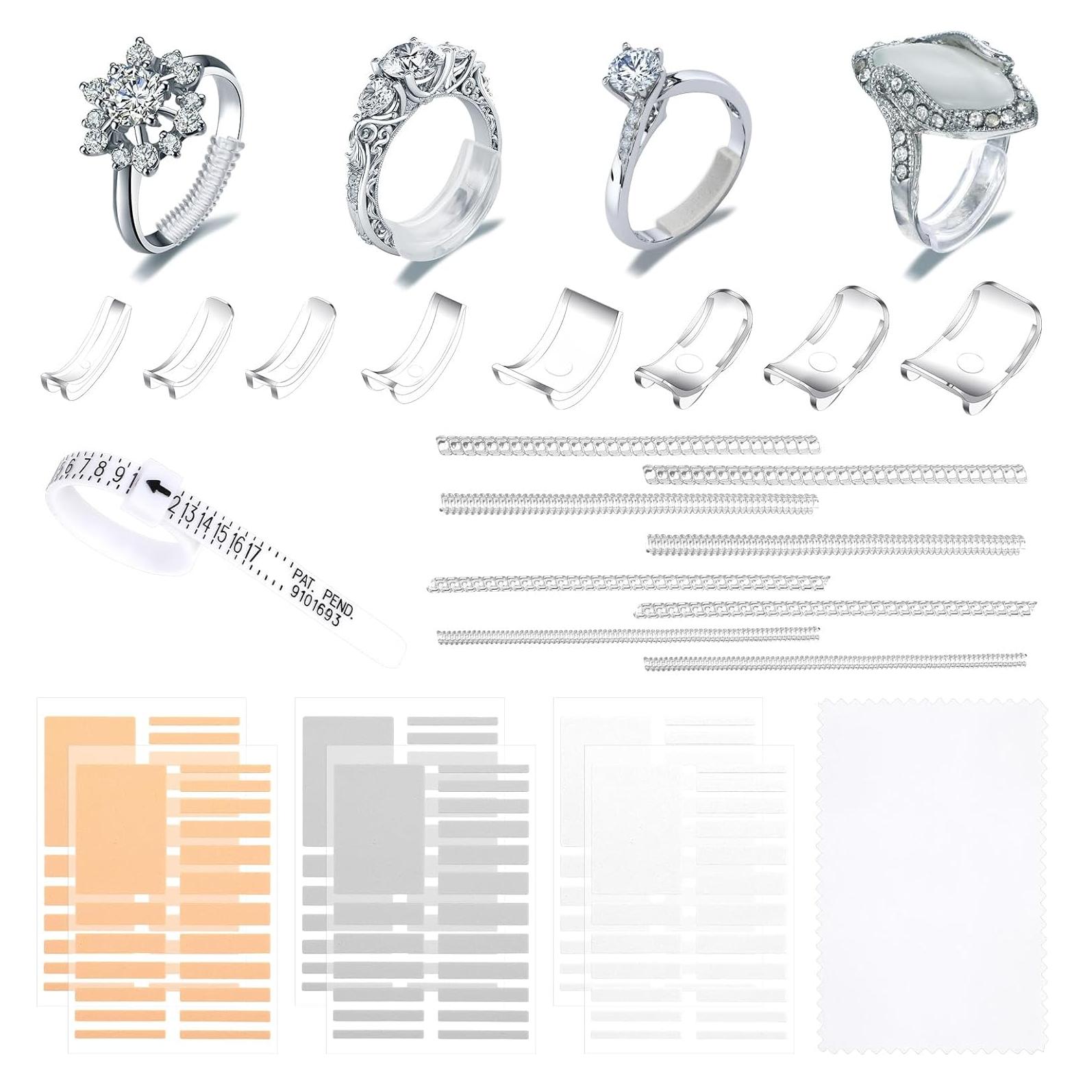 Juego de Ajustadores de Tamaño de Anillo WY LIGHTING 17 Pcs