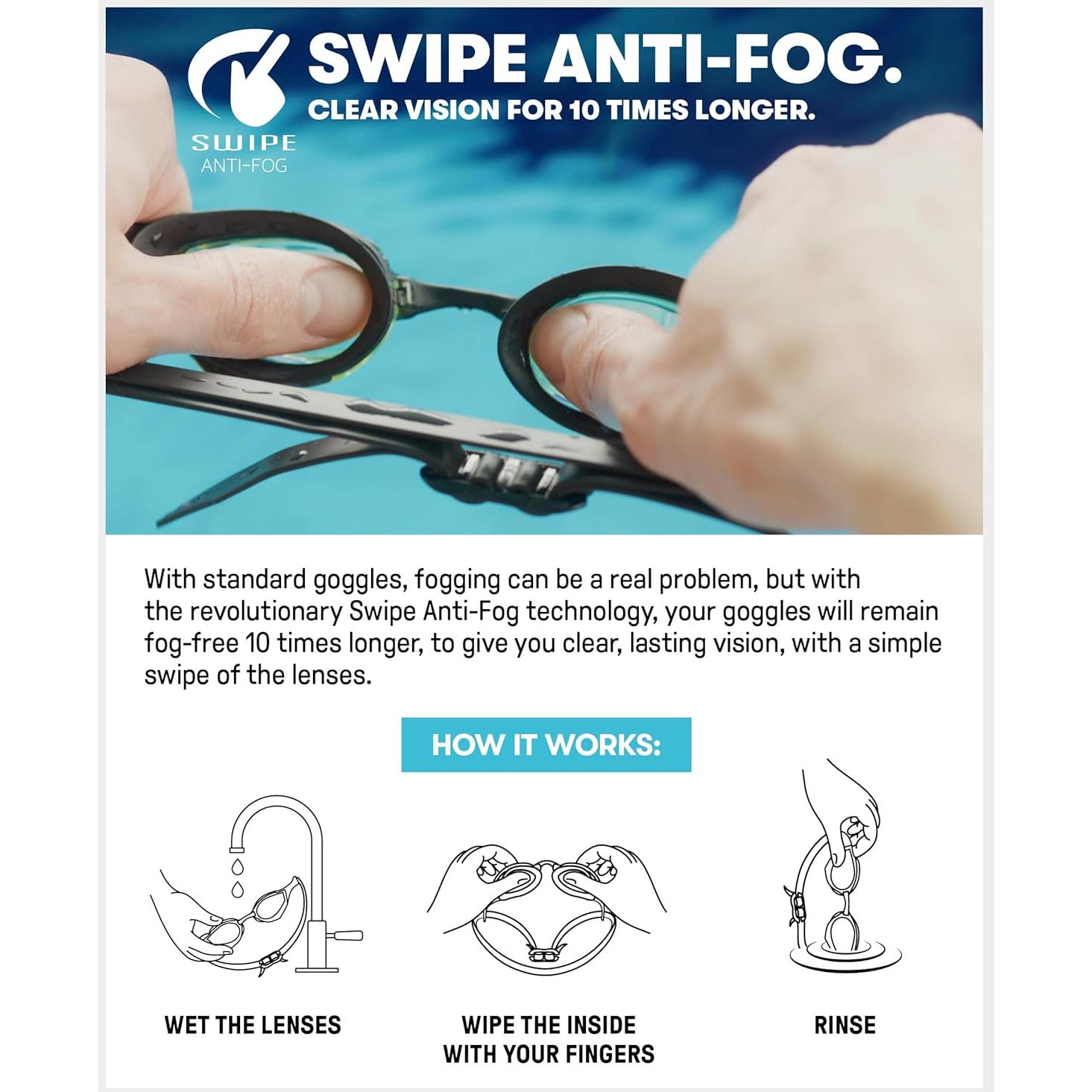 Gafas de Natación ARENA Cobra Core Swipe Anti-Fog Unisex