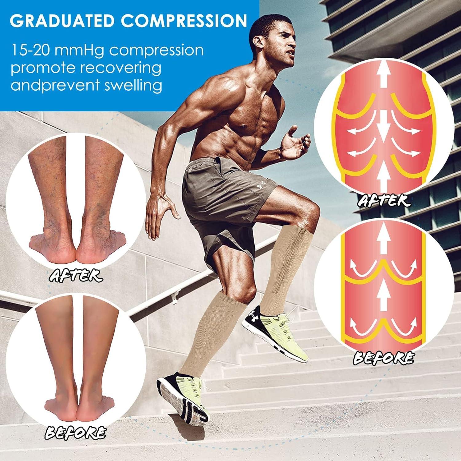 Calcetines de Compresión con Cremallera Cerpit 15-20 mmHg 2 Pares