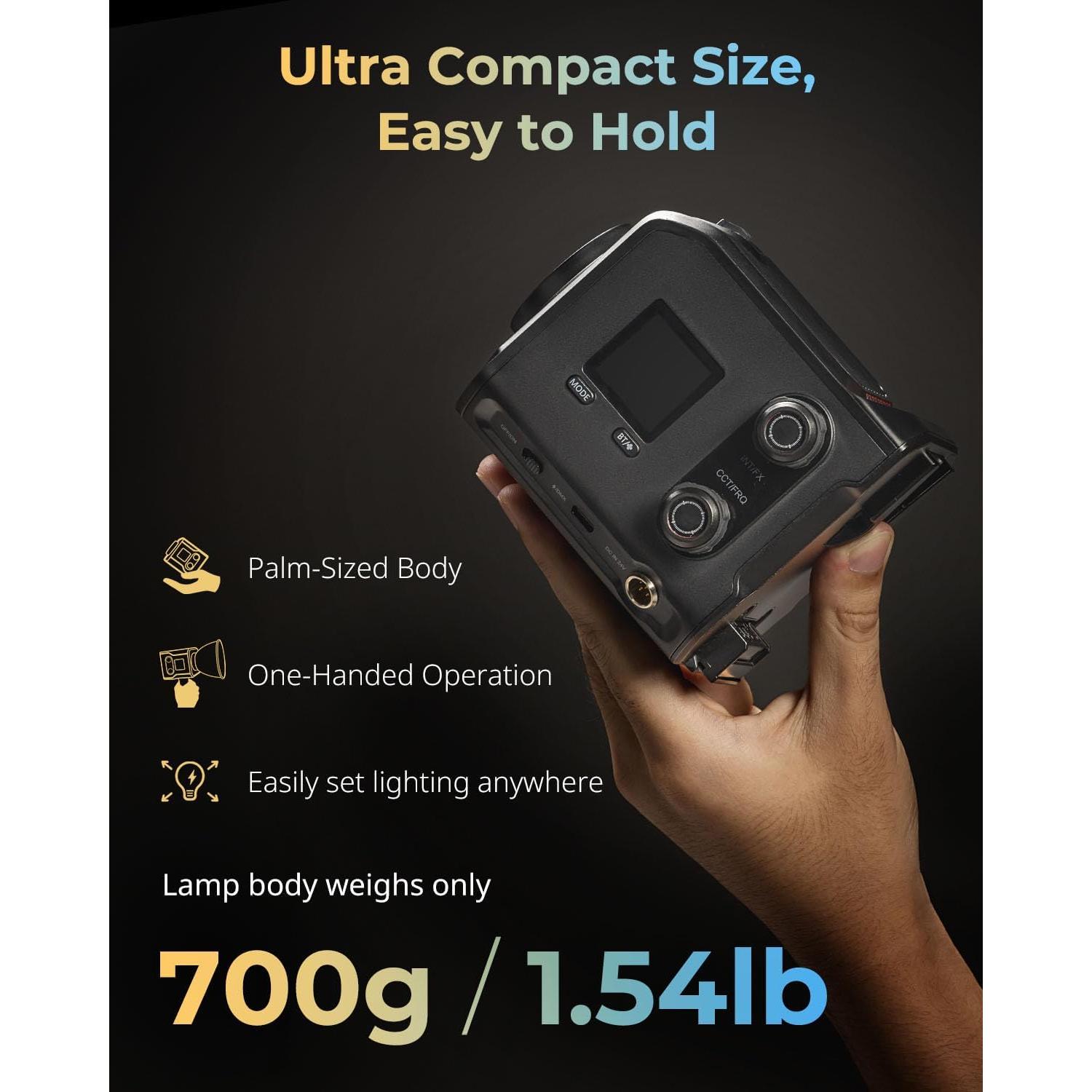 Luz de Video SmallRig RC 100B COB 100W Bi-Color 2700K-6500K