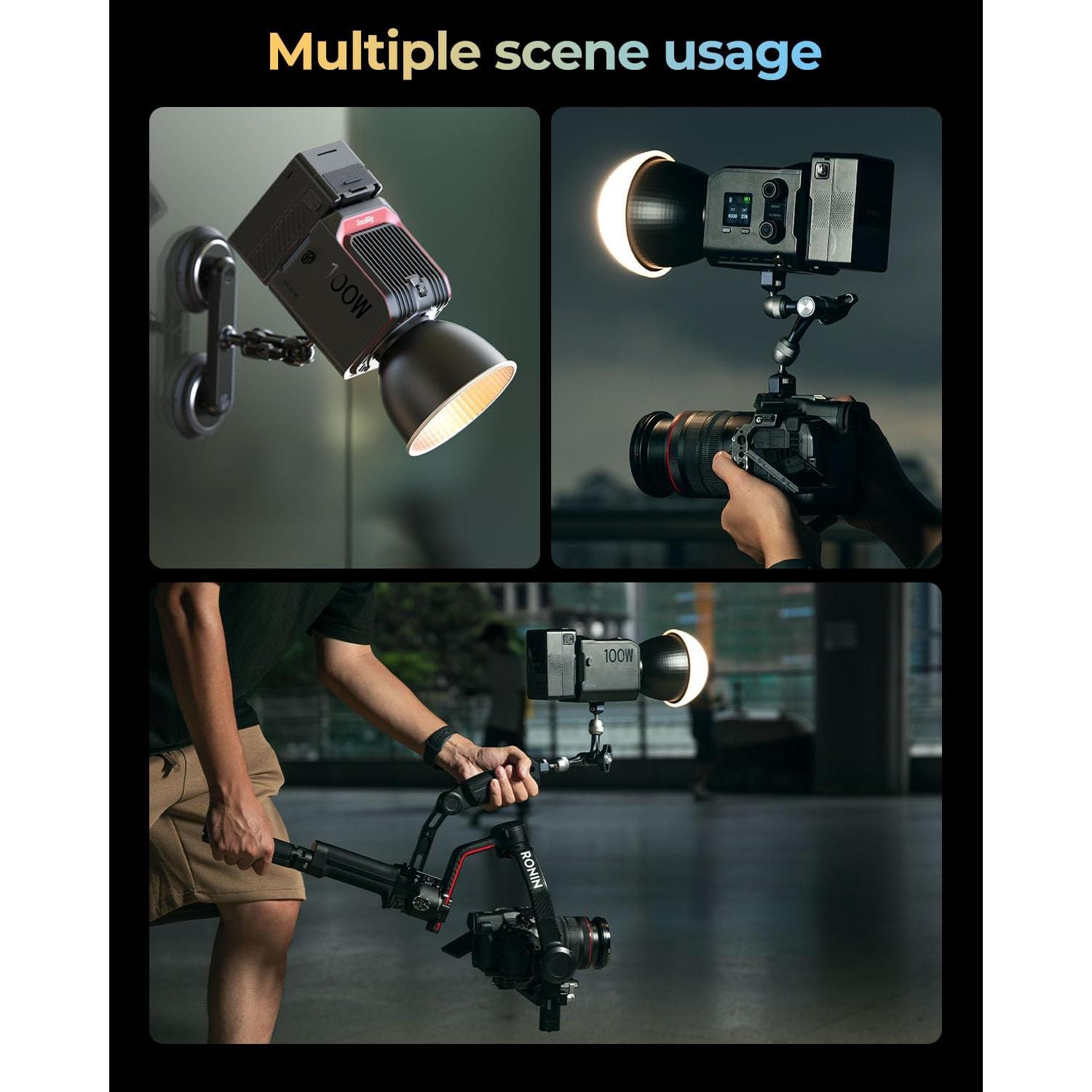 Luz de Video SmallRig RC 100B COB 100W Bi-Color 2700K-6500K