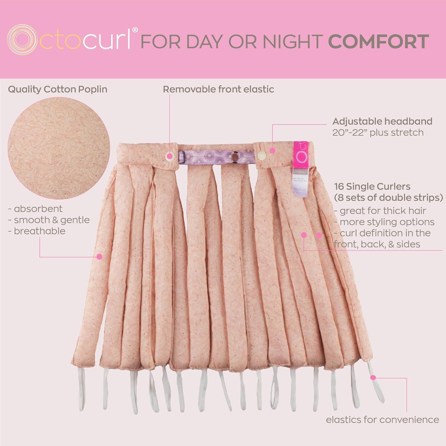 Octocurl Banda Rizadora Sin Calor - Algodón Poplin Rosa