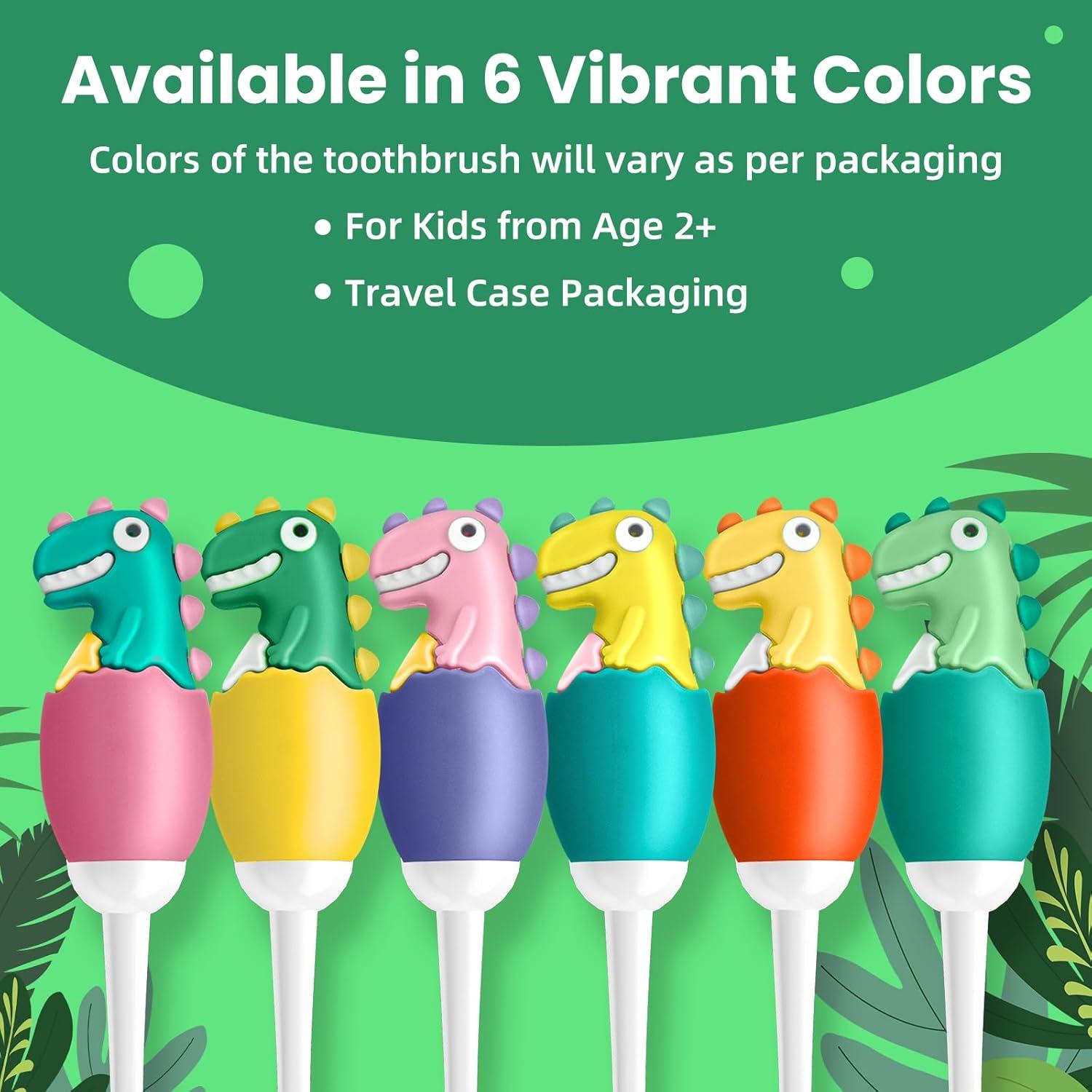 Cepillo de dientes manual ZMRZ para niños 2-7 años verde