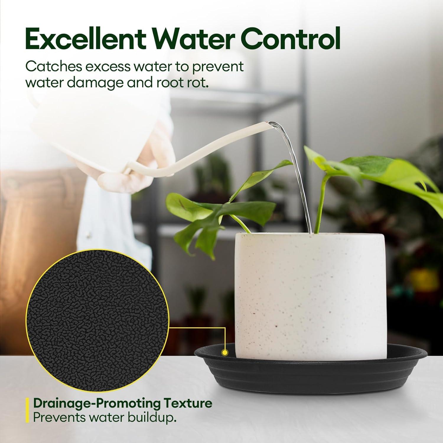 Paquete de 4 platos para plantas Maygrove 20 cm multicolor