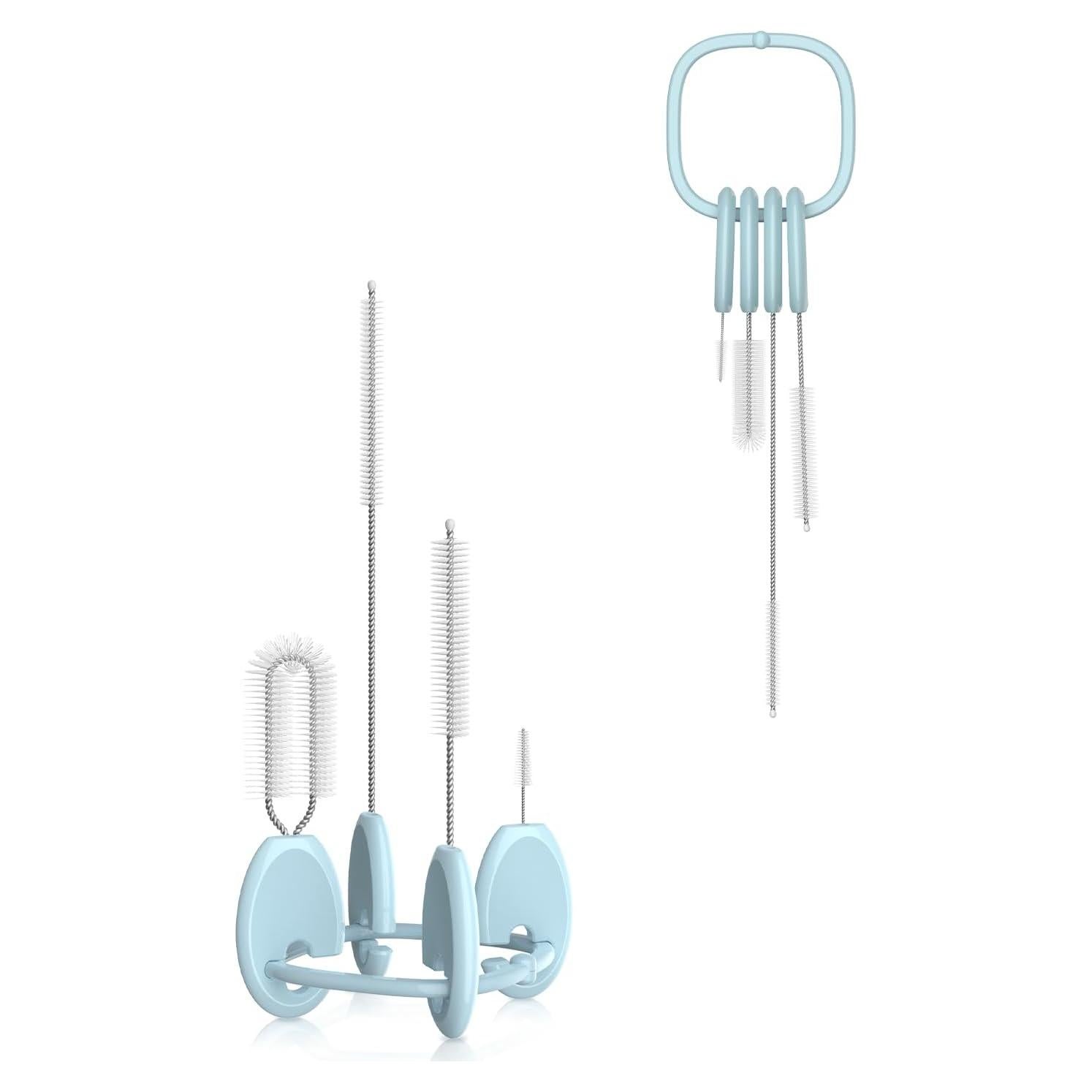 Juego de Cepillos Limpiadores YOTIME 4 en 1 Reutilizables Azul