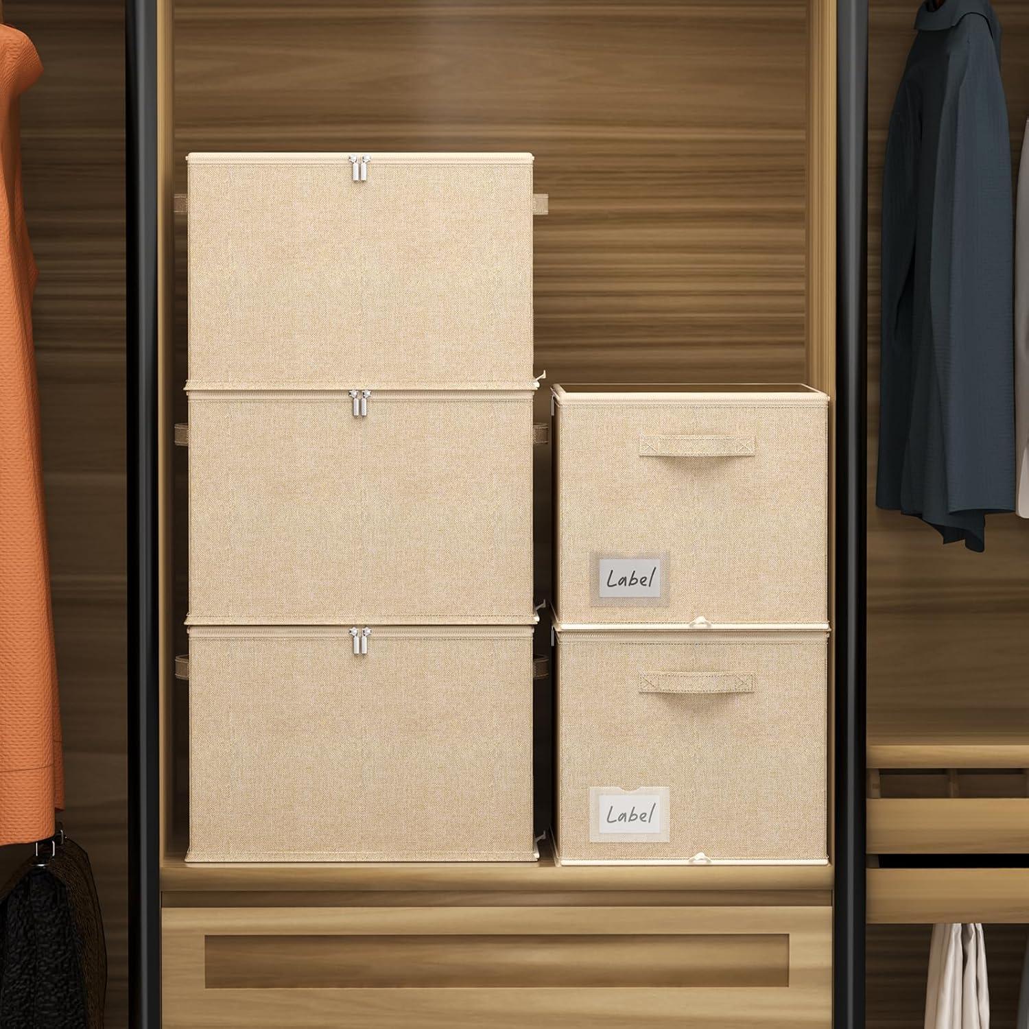 Organizador de Zapatos CYhom 2 Piezas Beige 42x32x31cm