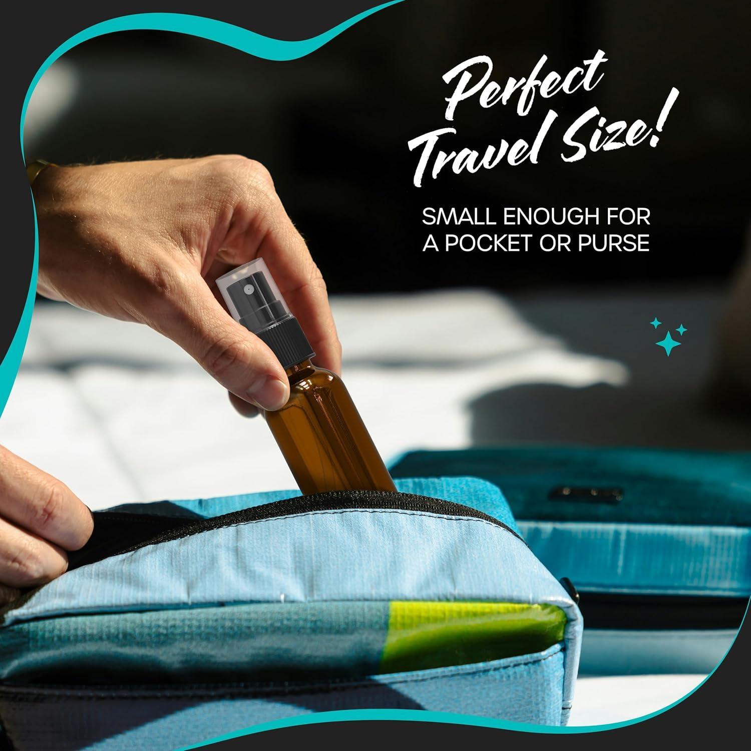 Set de 24 Botellas de Spray de Vidrio Ámbar Nevlers 1 Oz