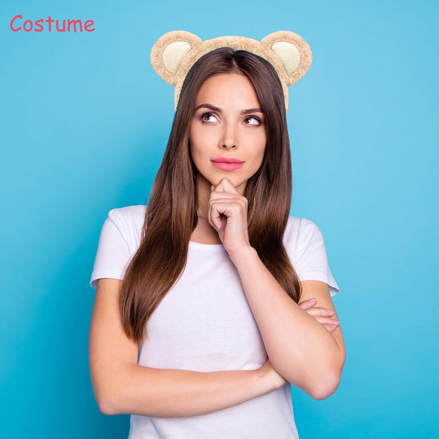 Diadema de Oso Panda NENMATTE - 2 Piezas Suaves para Maquillaje