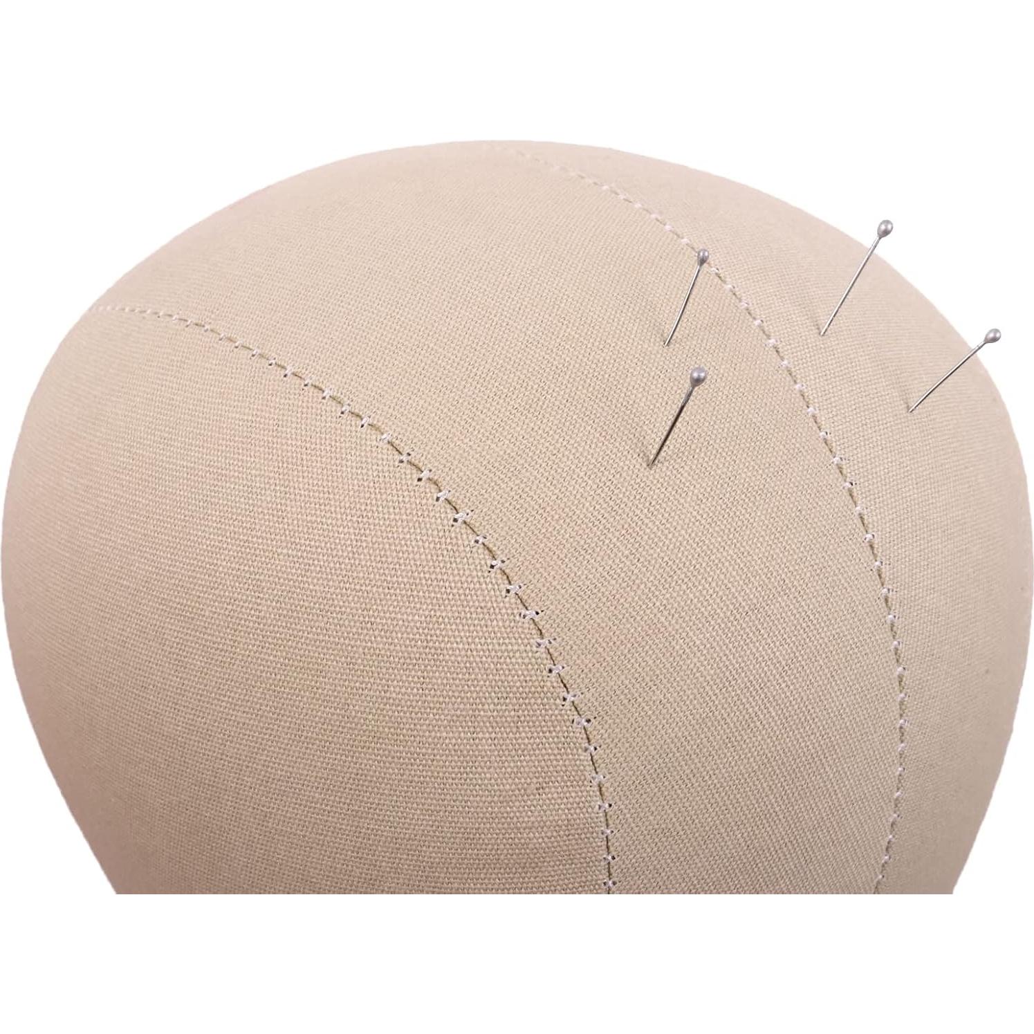 Cabeza de Peluca MapofBeauty 21" Corcho Marrón con Soporte