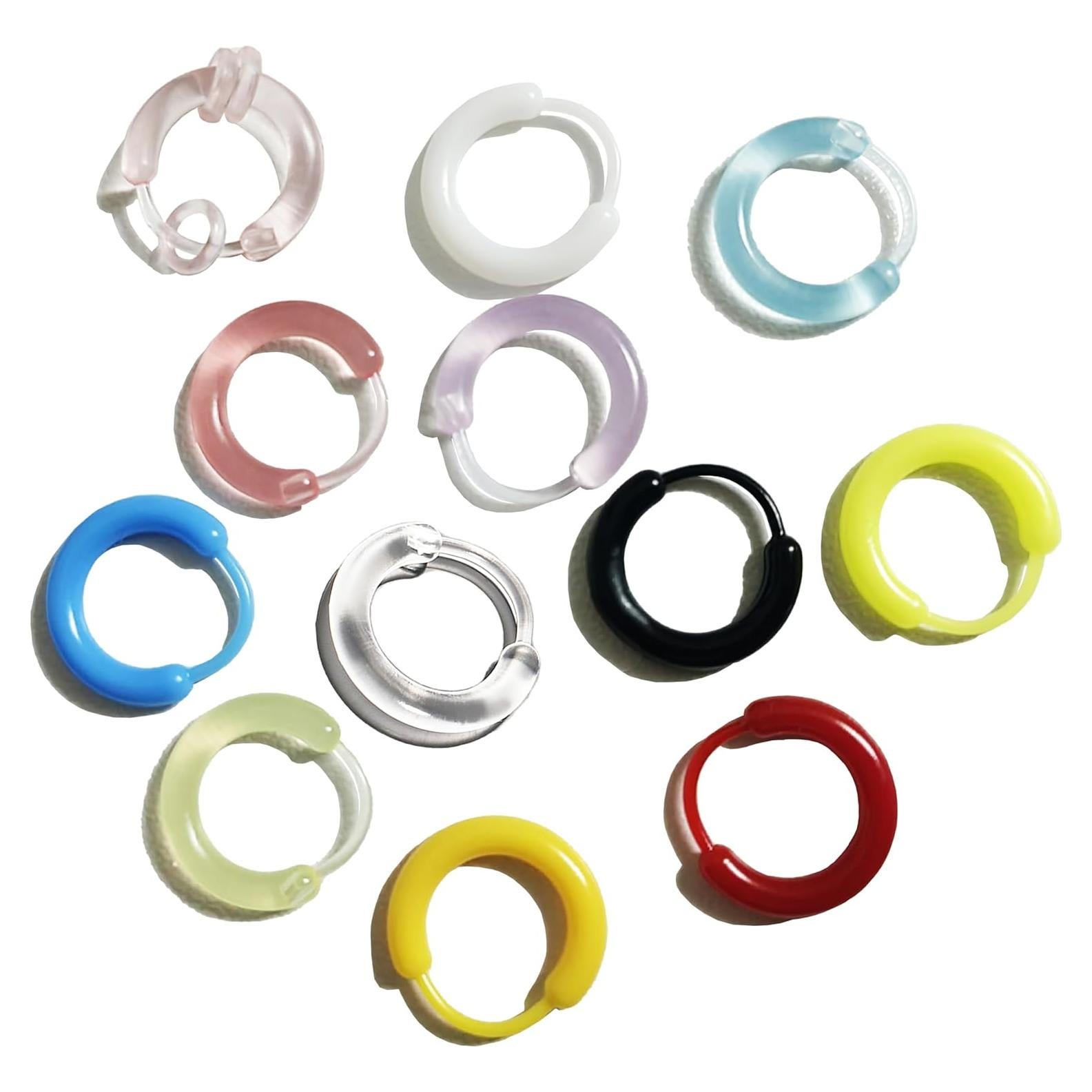 12 Pares Retenedores de Oreja Antialérgicos Melimarry Unisex