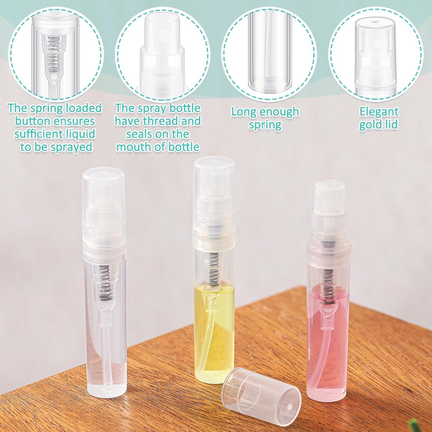 200 Mini Botellas de Spray Zhehao 3 ml Rellenables Plástico