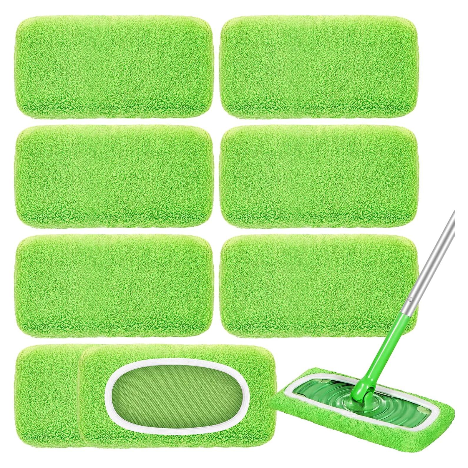 Paquete de 8 Almohadillas de Mopa Reutilizables Nicemiya Verde