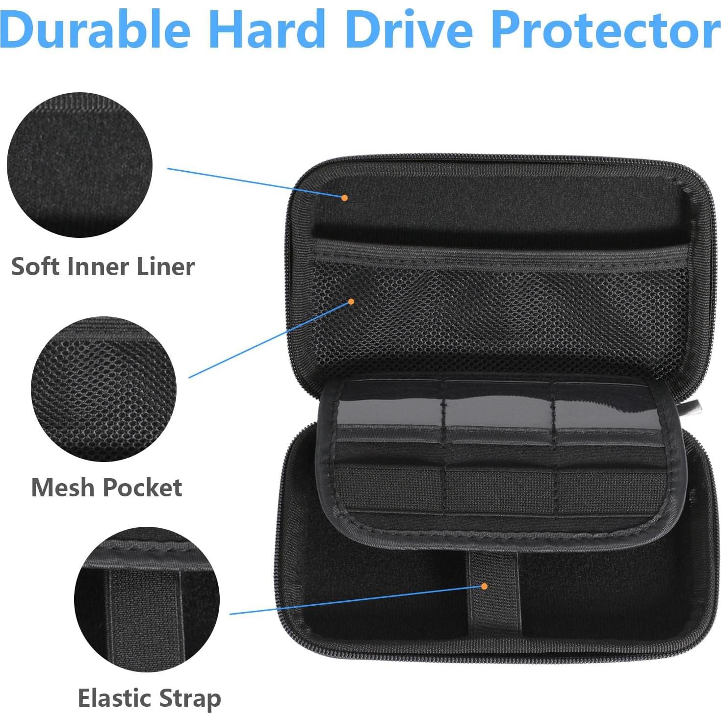 Funda Impermeable Doble Capa Garrulax para Disco Duro 2.5"