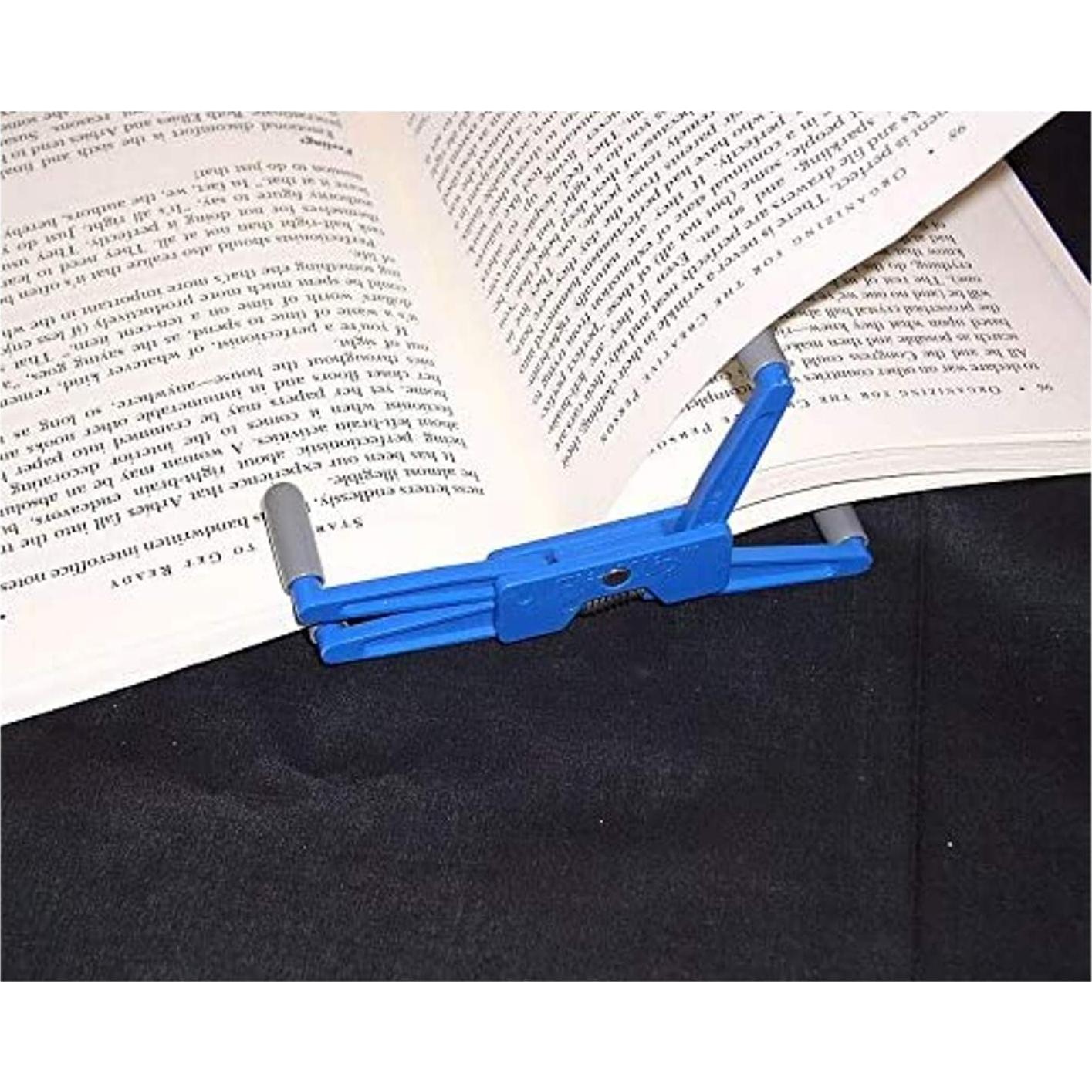 Soporte de Libro Portátil FlipKlip Verde para Lectura Sin Manos