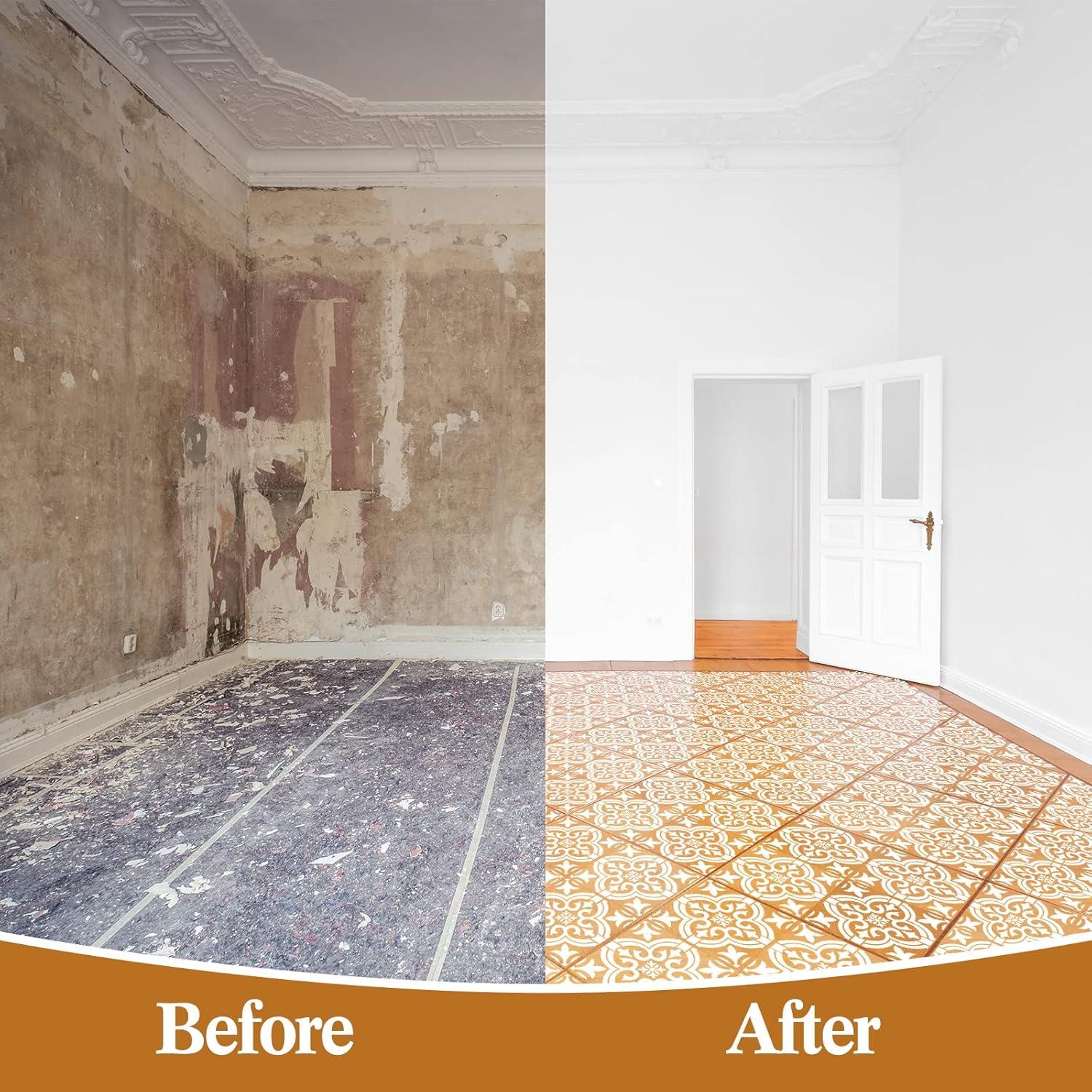 4 Plantillas Reutilizables de Azulejos Zonon 30.48x30.48cm