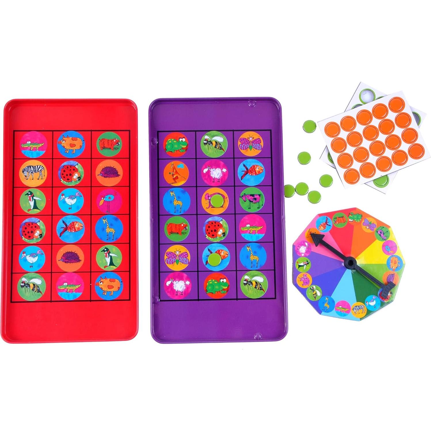 Bingo de Animales The Purple Cow - Juego de Viaje Magnético